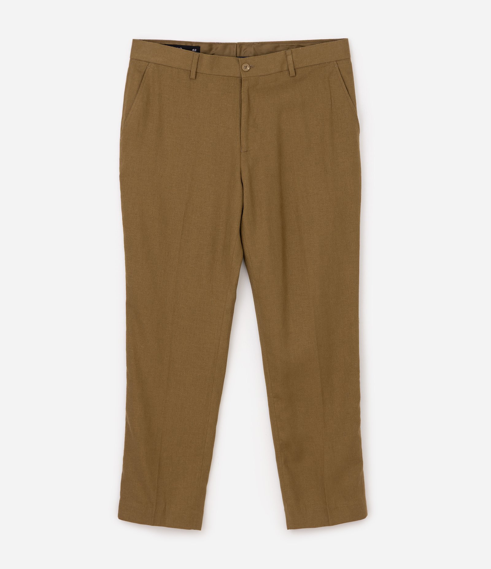 Calça Relaxed Alfaiatada em Viscolinho Verde 5