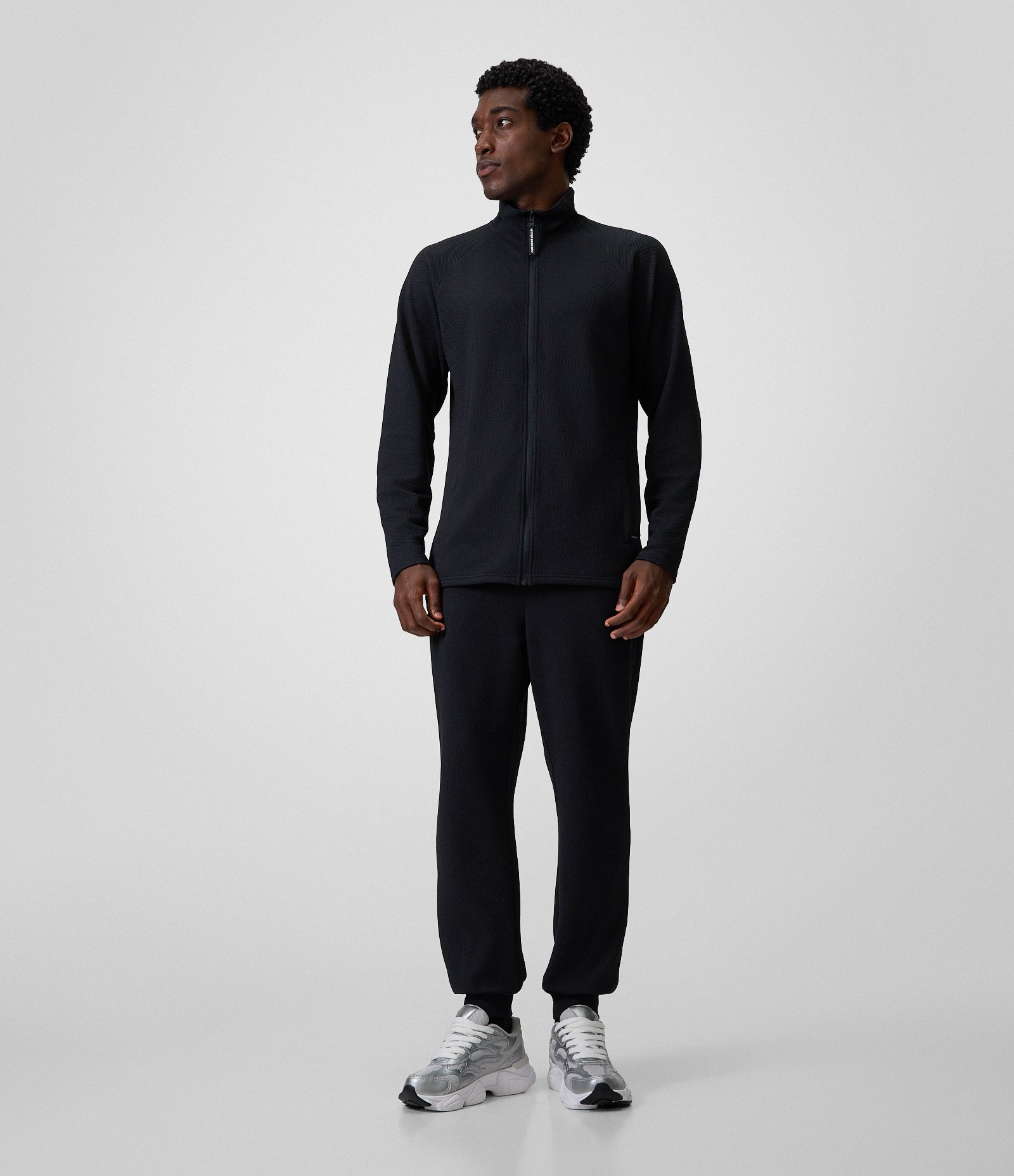 Calça Esportiva Malha Telada Preto 1