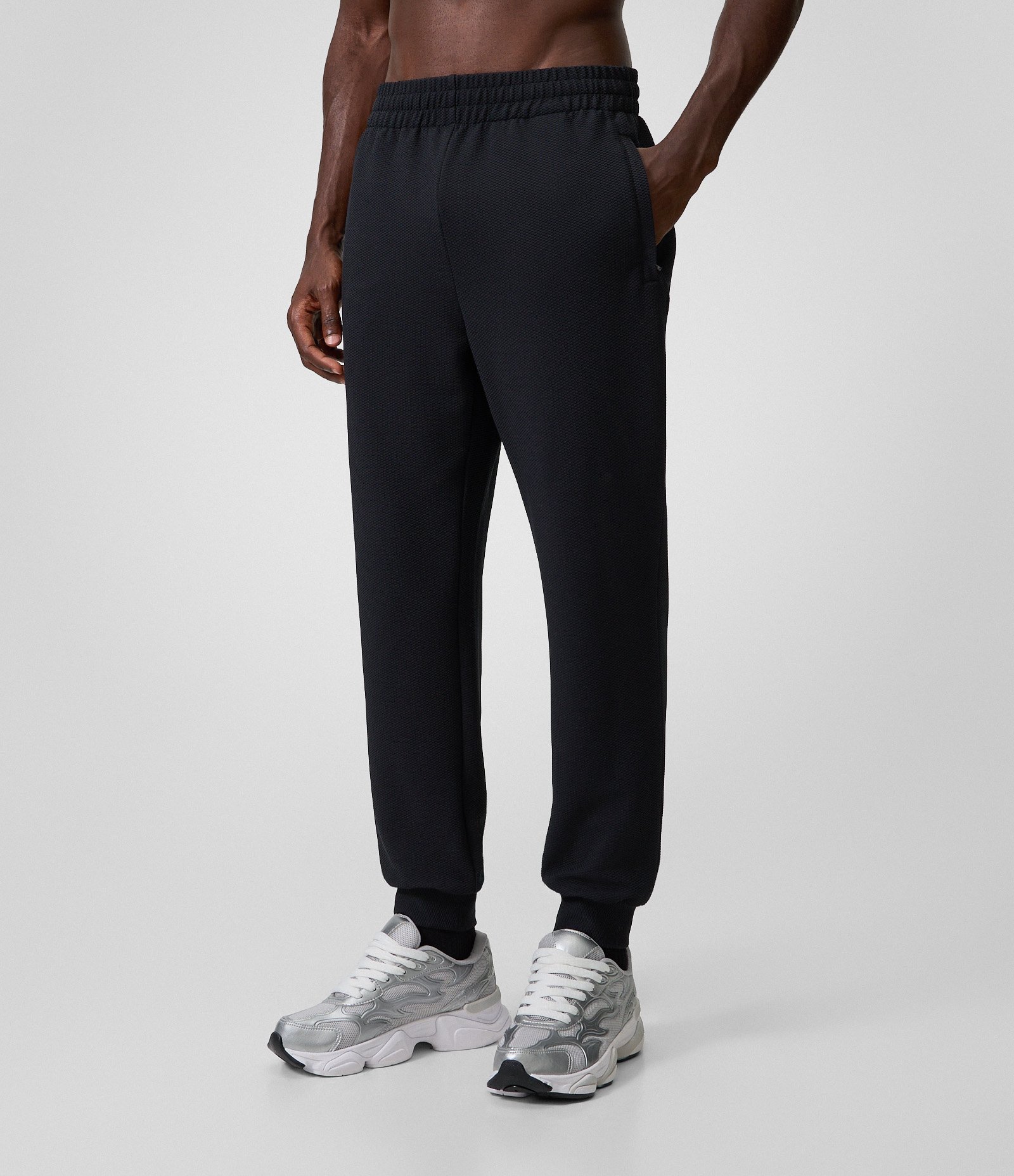 Calça Esportiva Malha Telada Preto 2