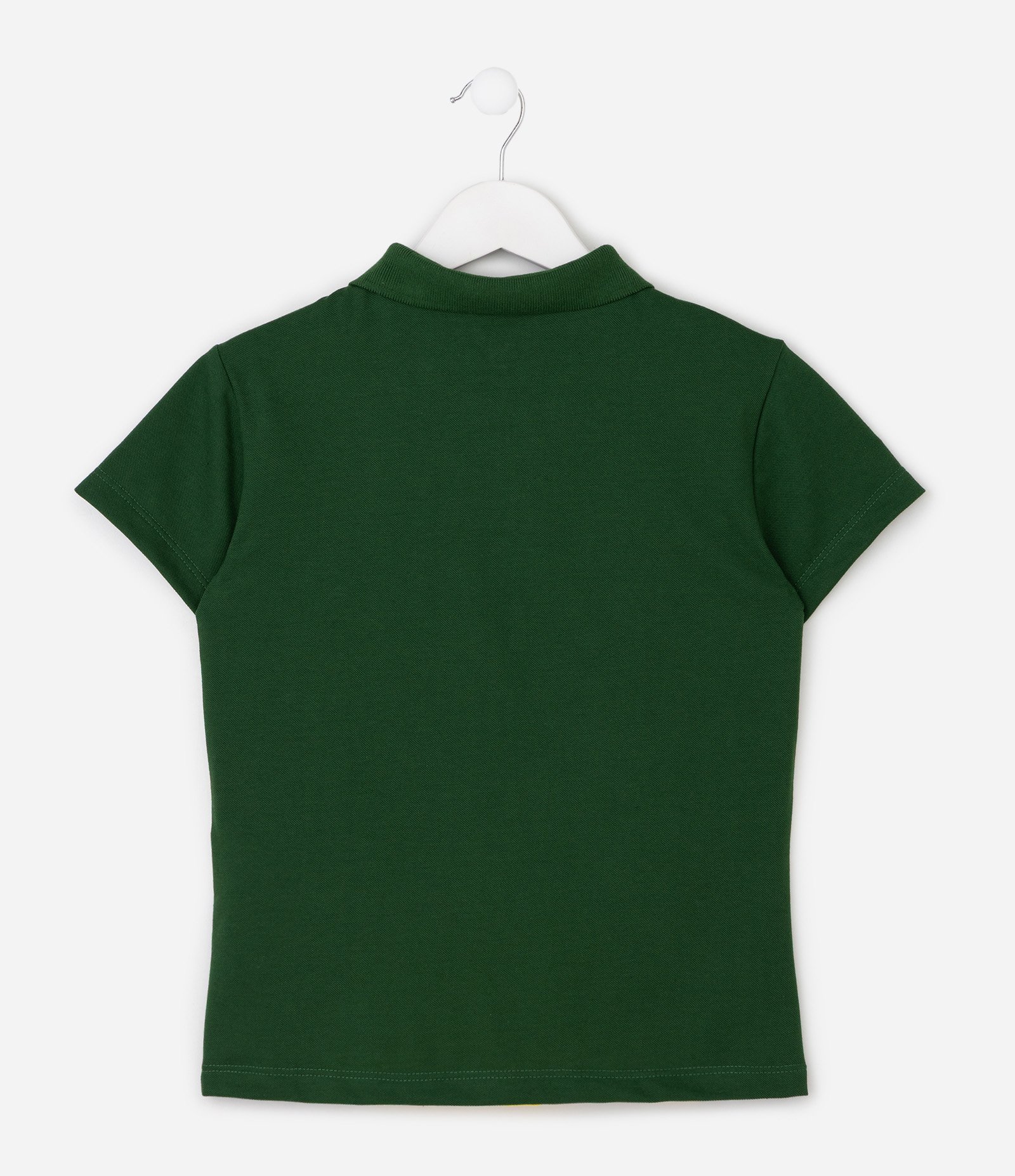 Camiseta Baby Tee Infantil com Recortes e Estampa Guaraná – Tam 5 a 14 Anos Verde/Amarelo 2