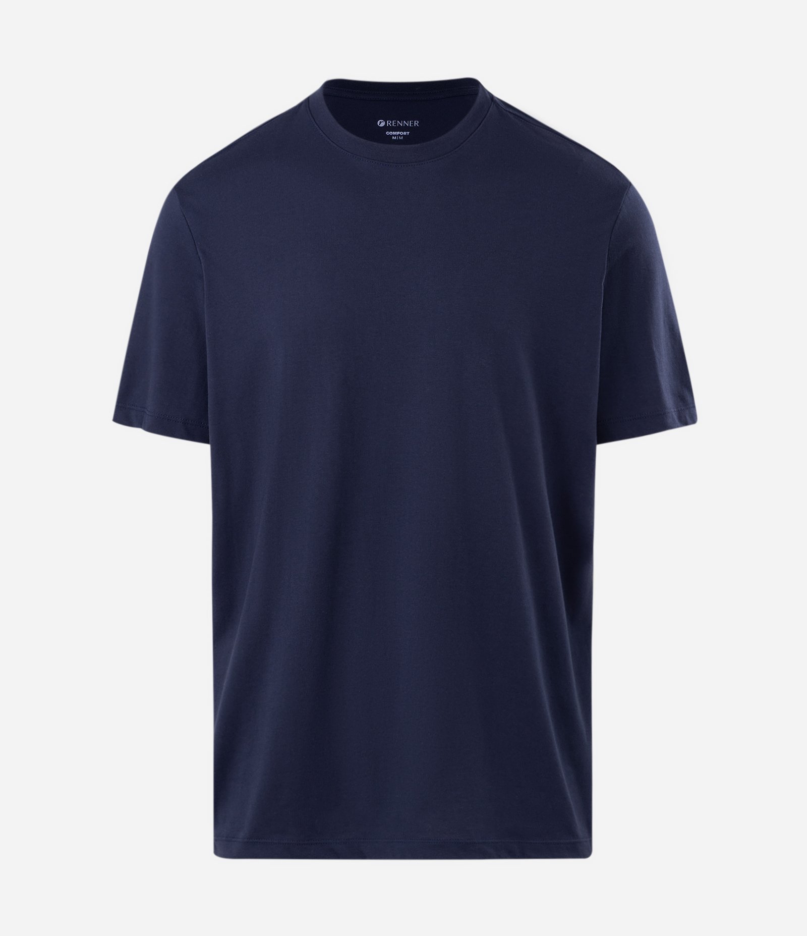 Camiseta de Pijama em Meia Malha Azul 4