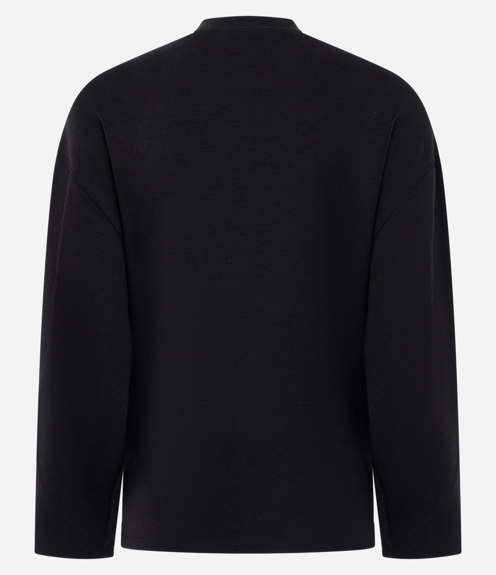 Blusa Moletom Alongada com Faixa Transpassada e Fivela Preto 7