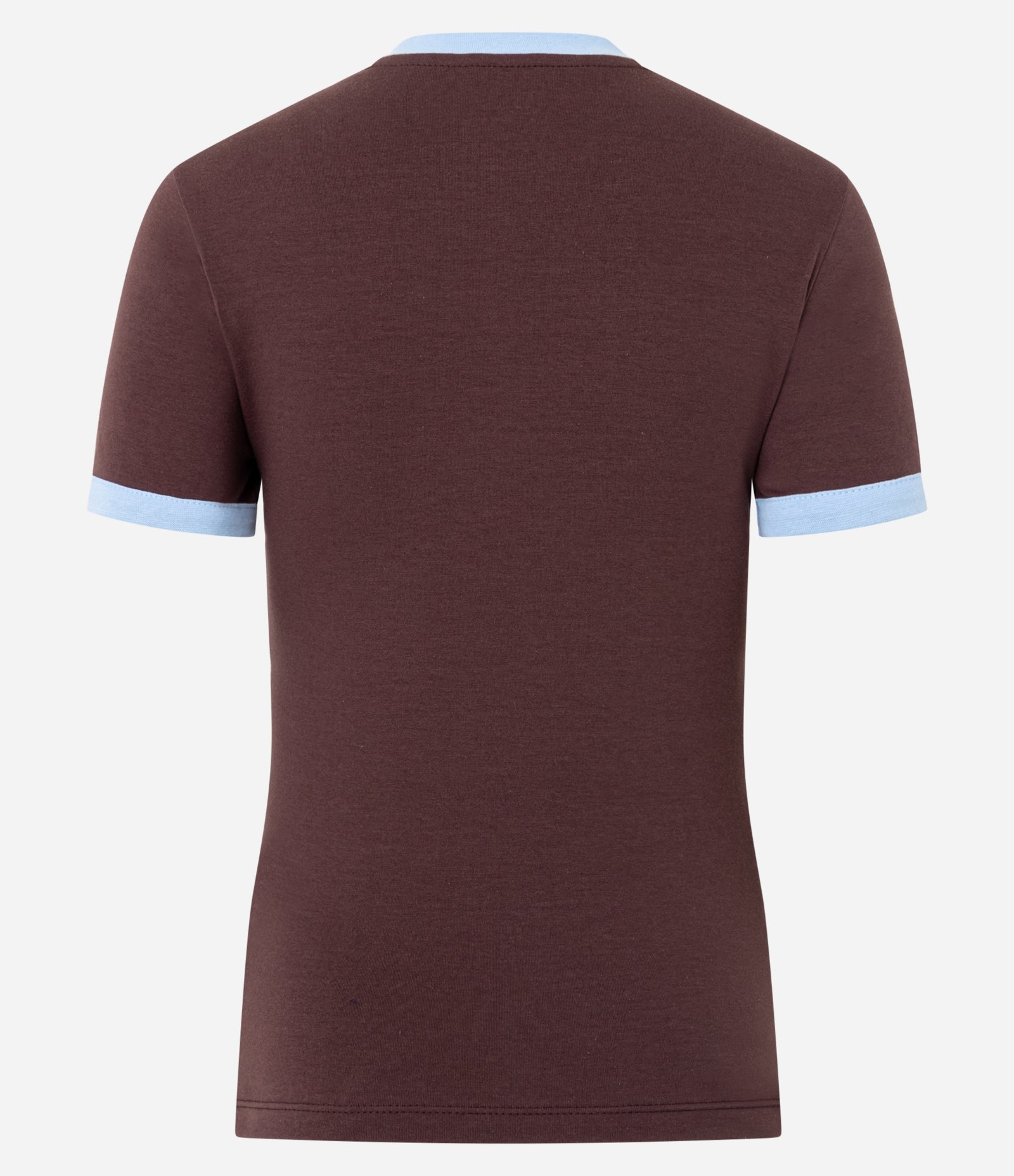 Camiseta em Algodão com Lettering Saint Tropez e Detalhes Contrastantes Marrom 6
