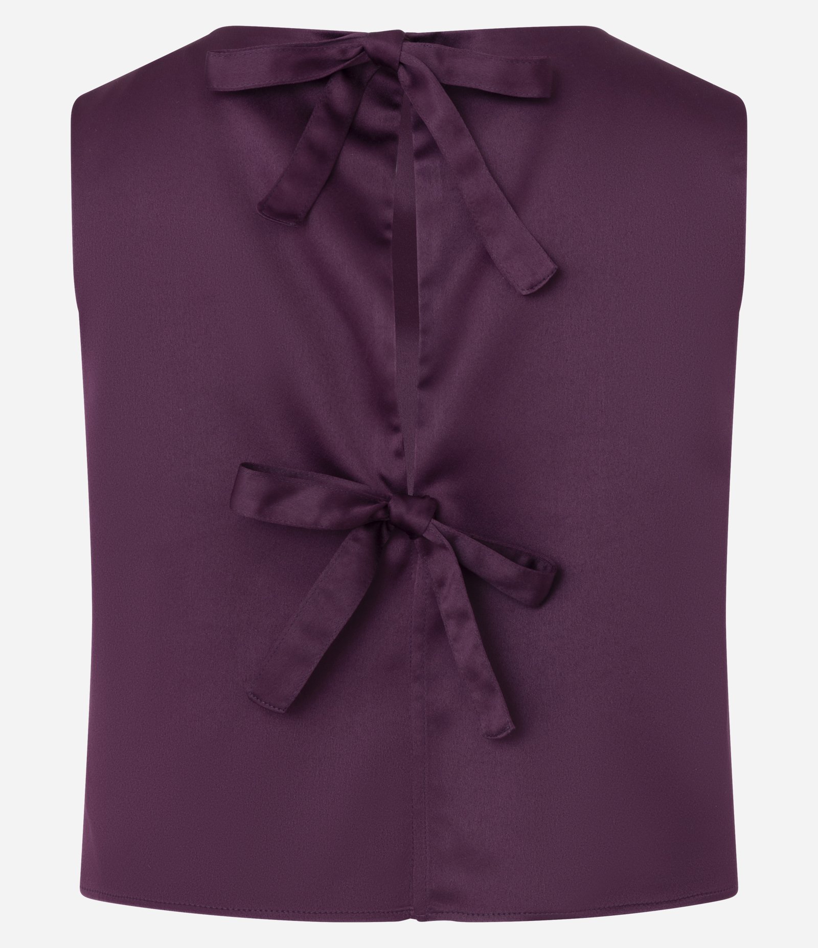 Blusa Acetinada com Laços nas Costas Roxo 6