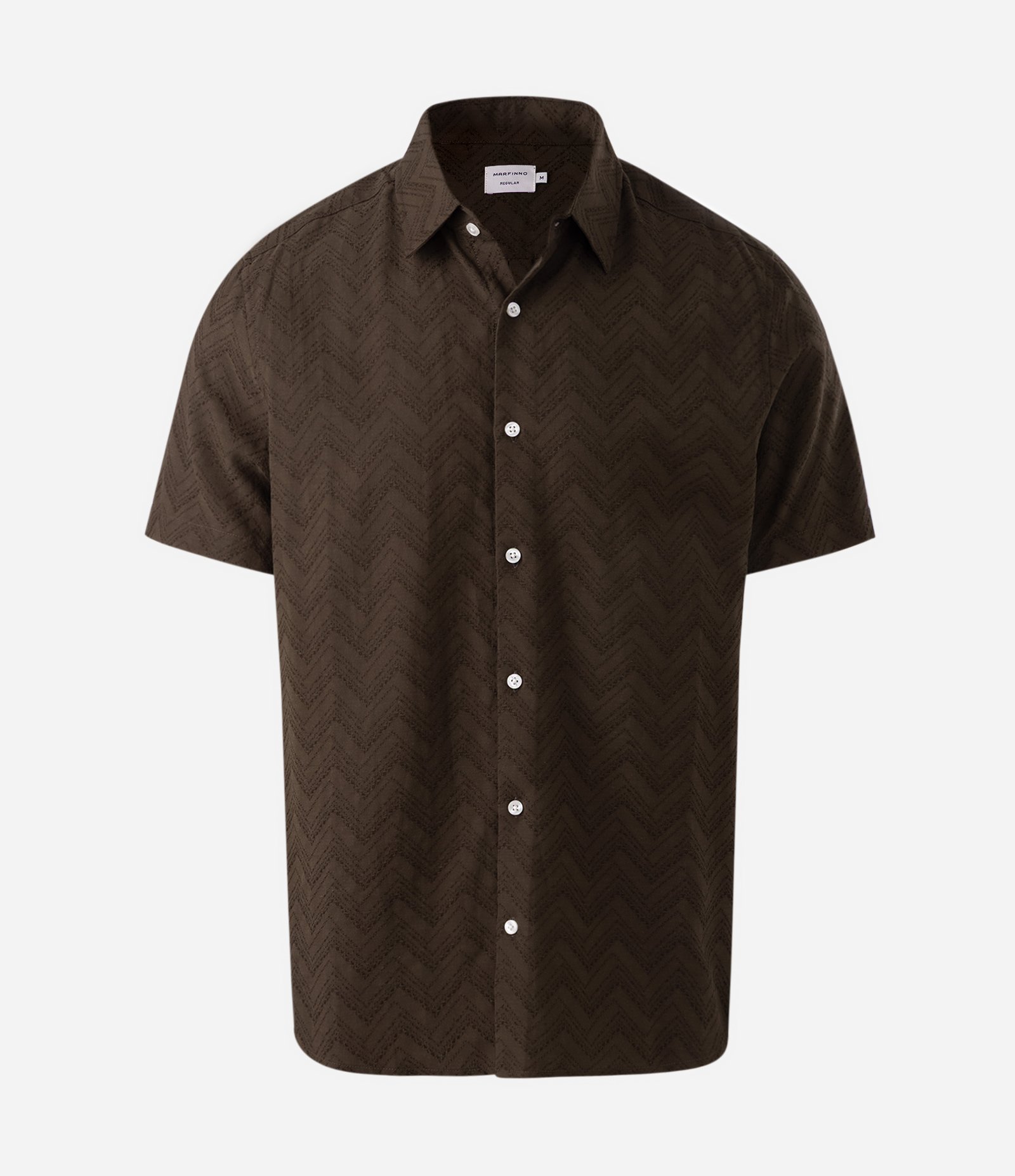 Camisa em Jacquard Zig Zag Verde 5