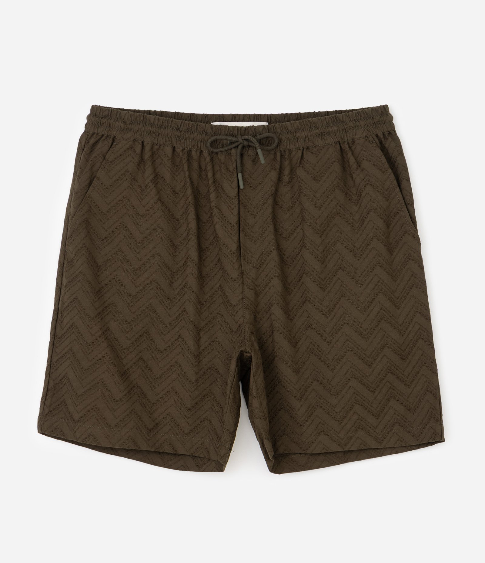 Bermuda em Jacquard Zig Zag com Bolsos Laterais Verde 6