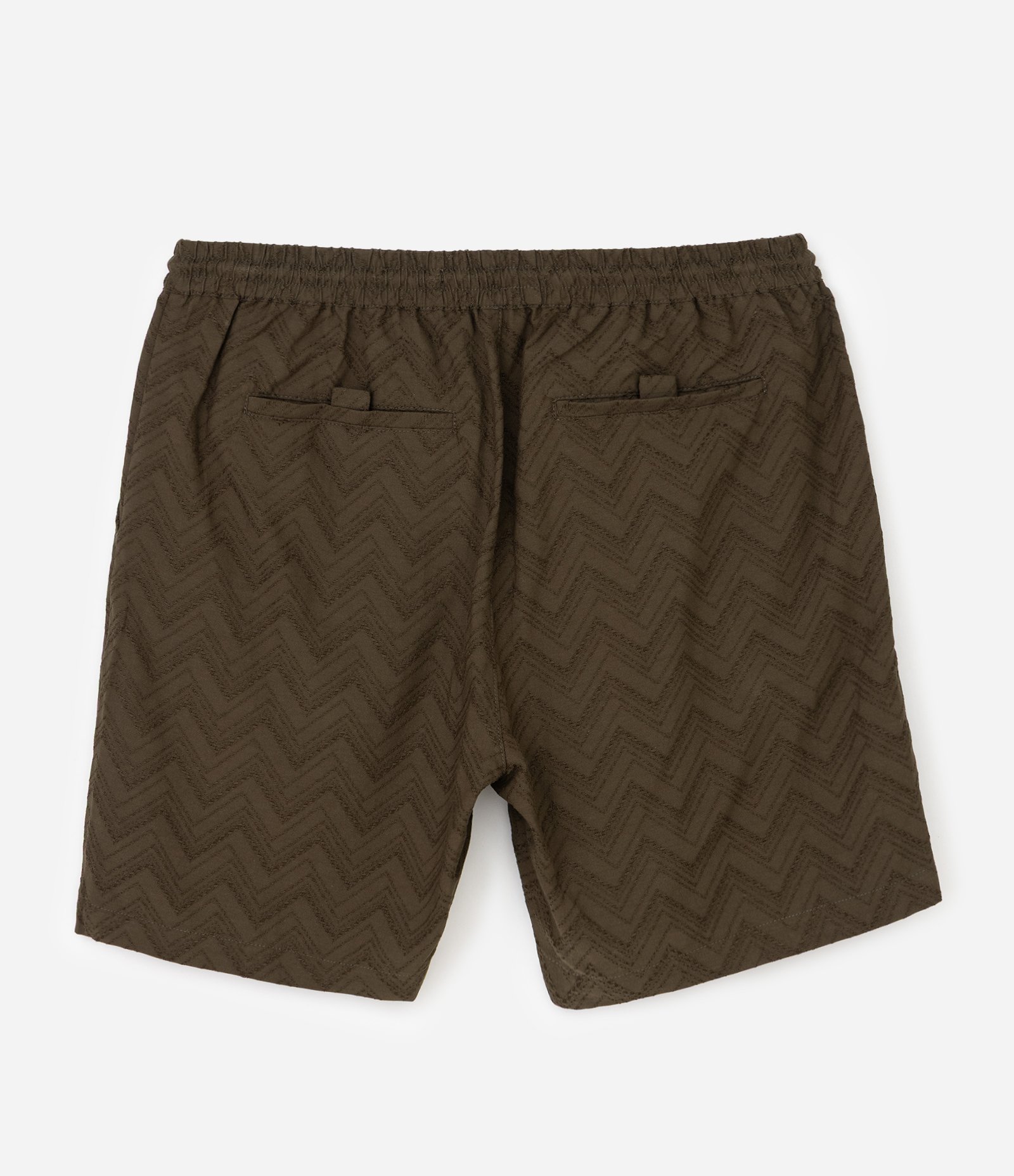 Bermuda em Jacquard Zig Zag com Bolsos Laterais Verde 7