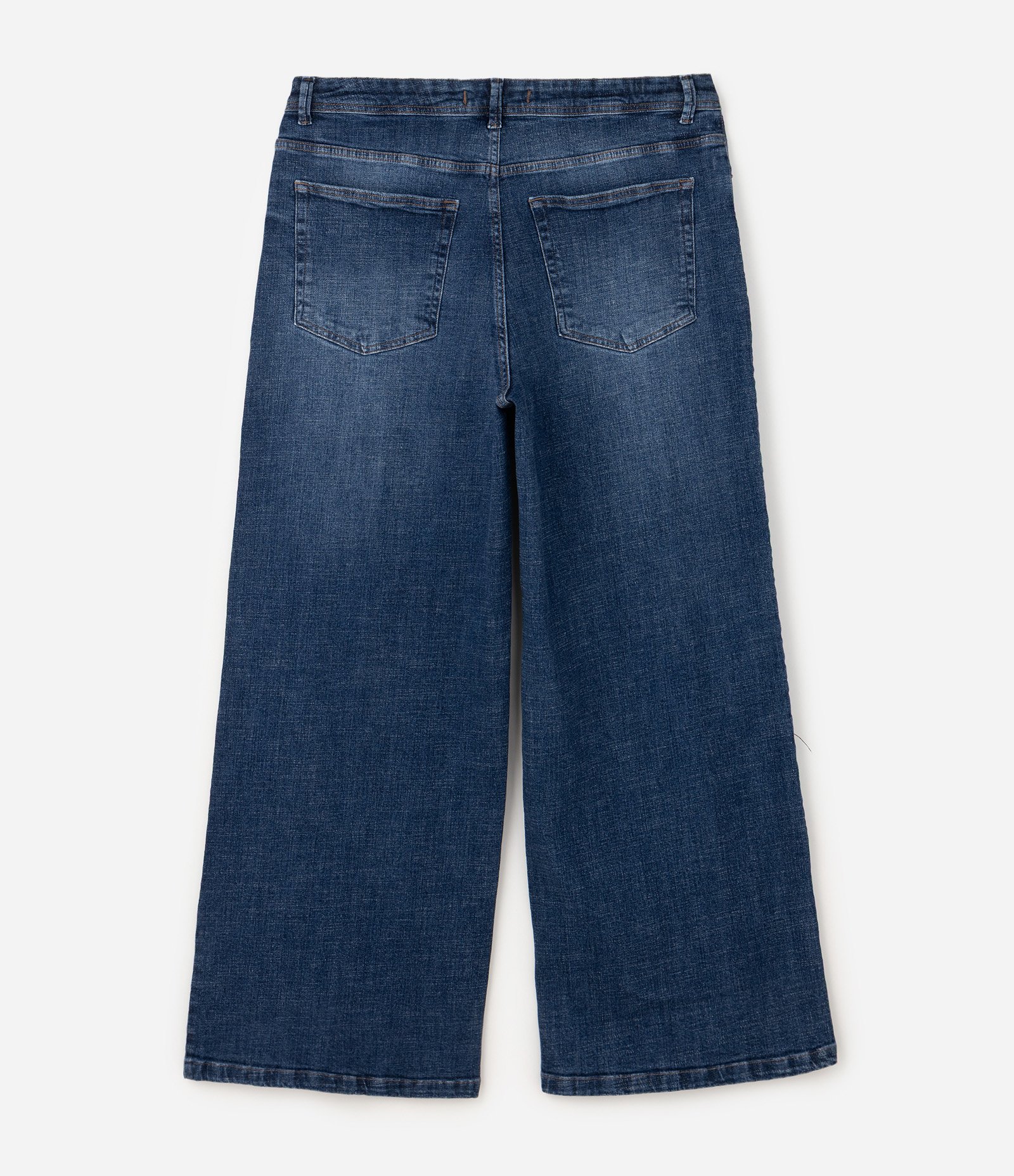 Calça Jeans Wide Leg com Elastano Curve & Plus Size Azul 2