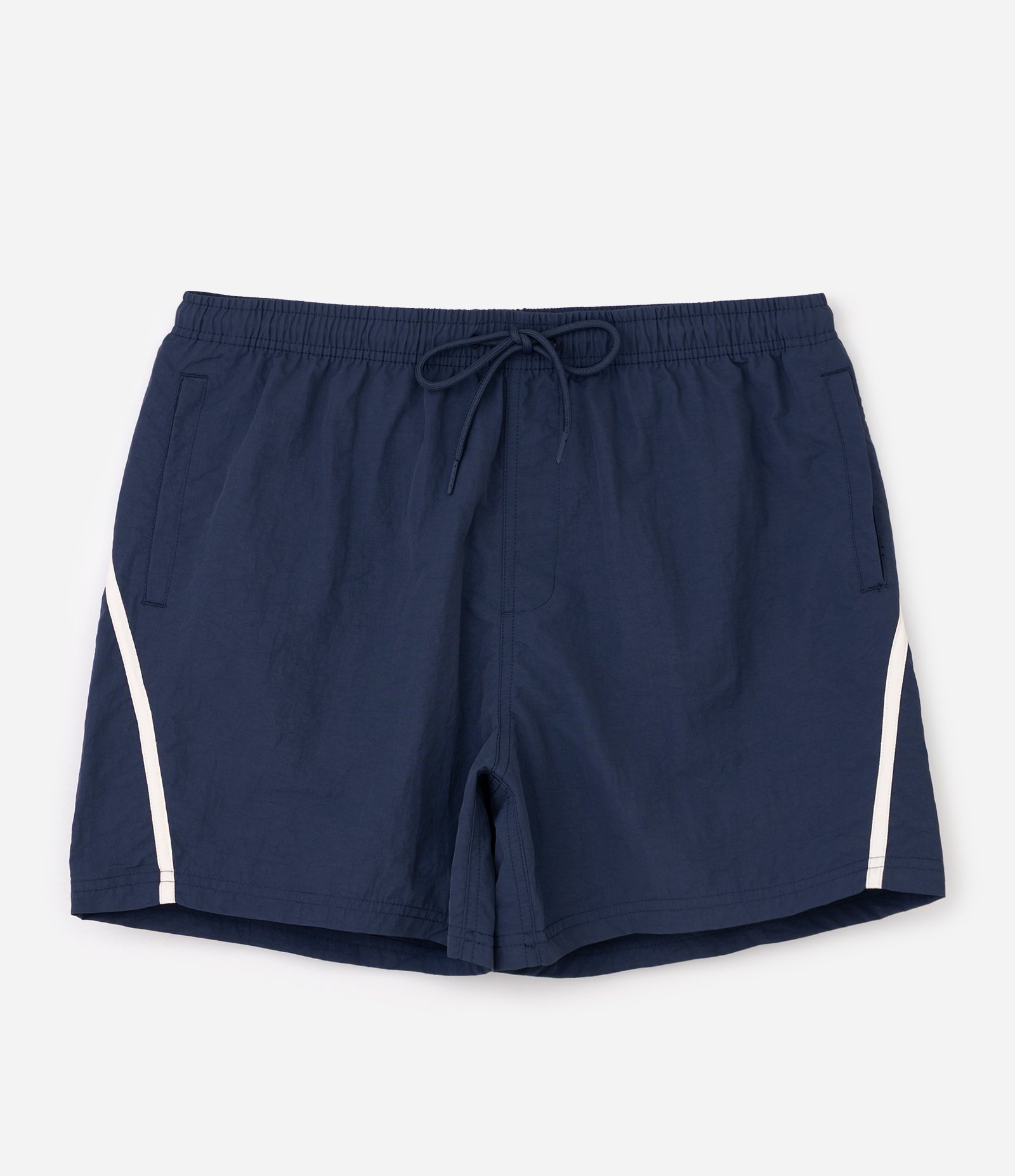 Bermuda de Banho em Poliamida com Linha Lateral Azul 5