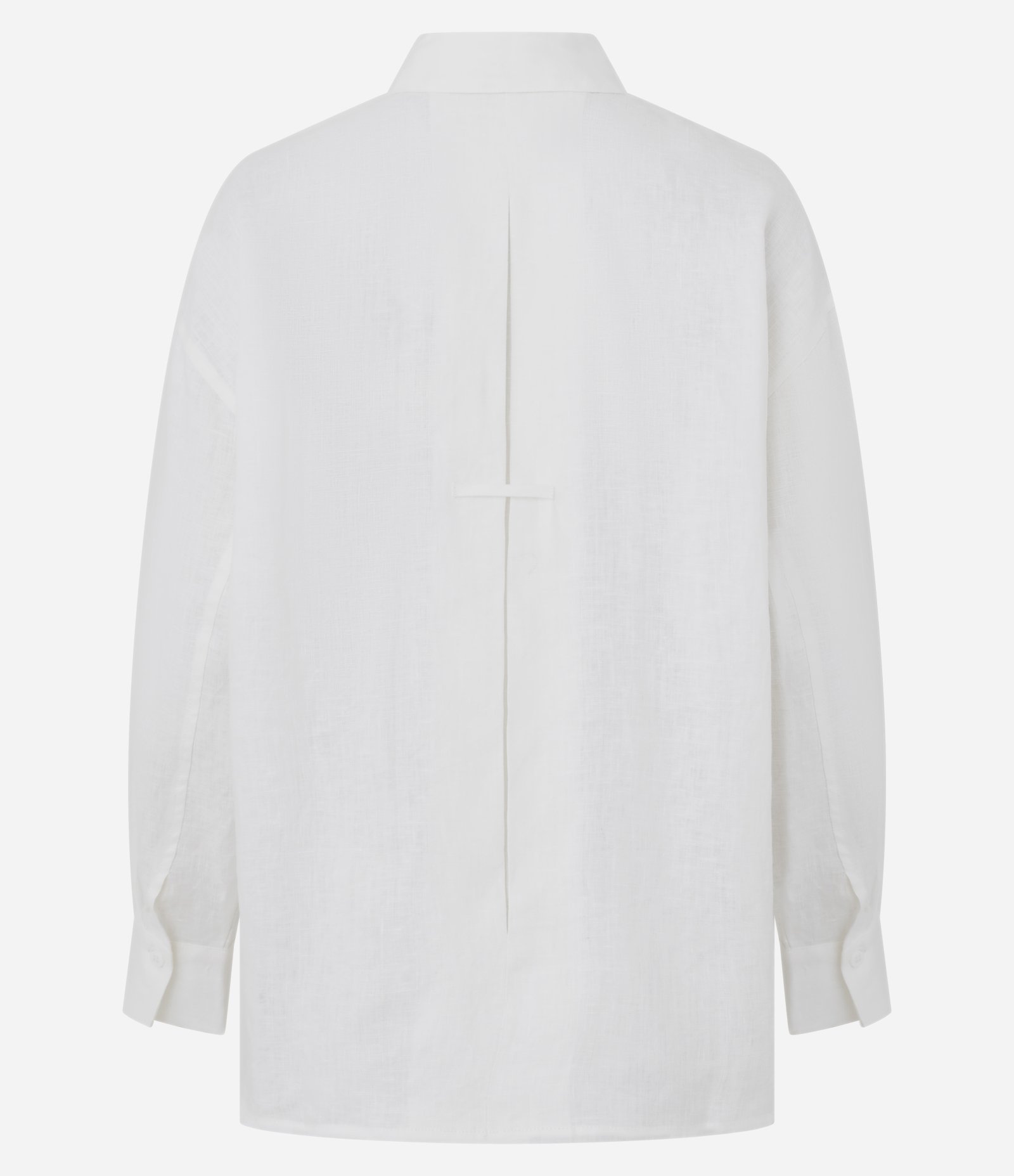 Camisa Oversized em Linho com Vista Escondida Branco 2