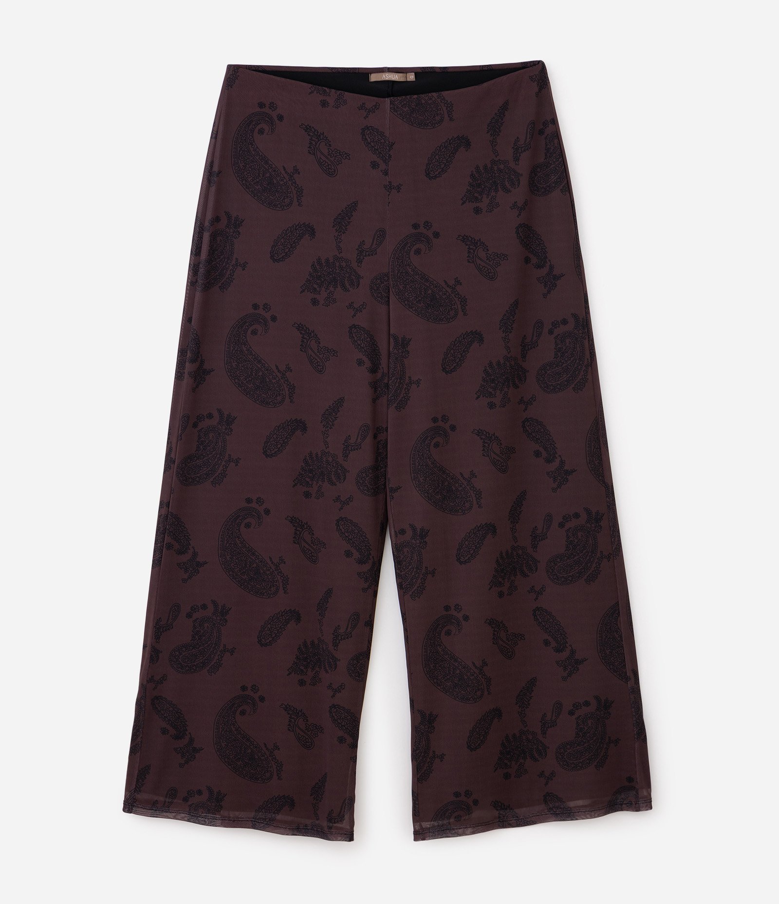 Calça Tule Paisley Curve & Plus Size Marrom 5