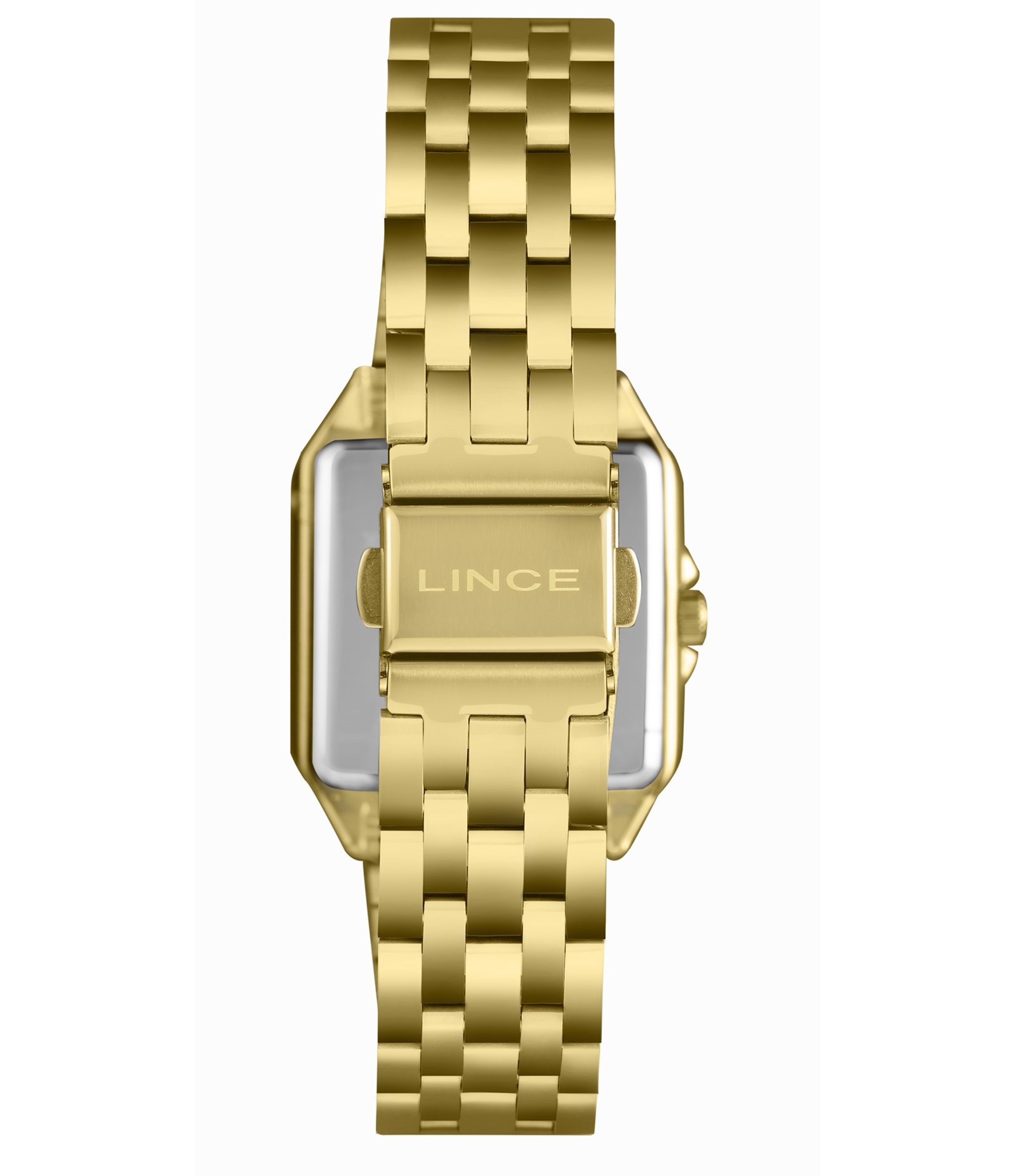 Relógio Analógico Lince em Aço LQGM046L30 B2KX Dourado 3
