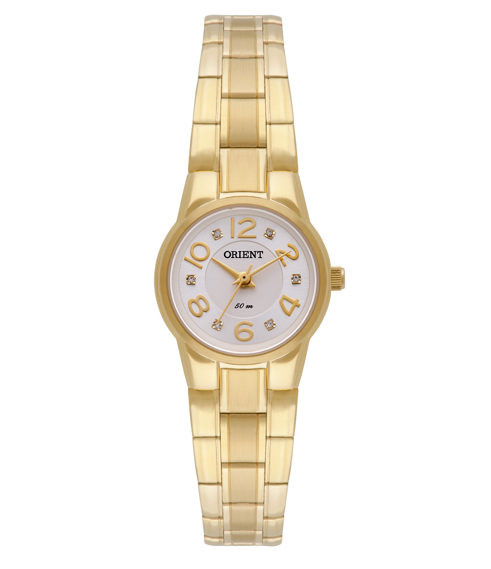 Relógio Analógico Orient Em Aço FGSS0067 S2KX Dourado 1
