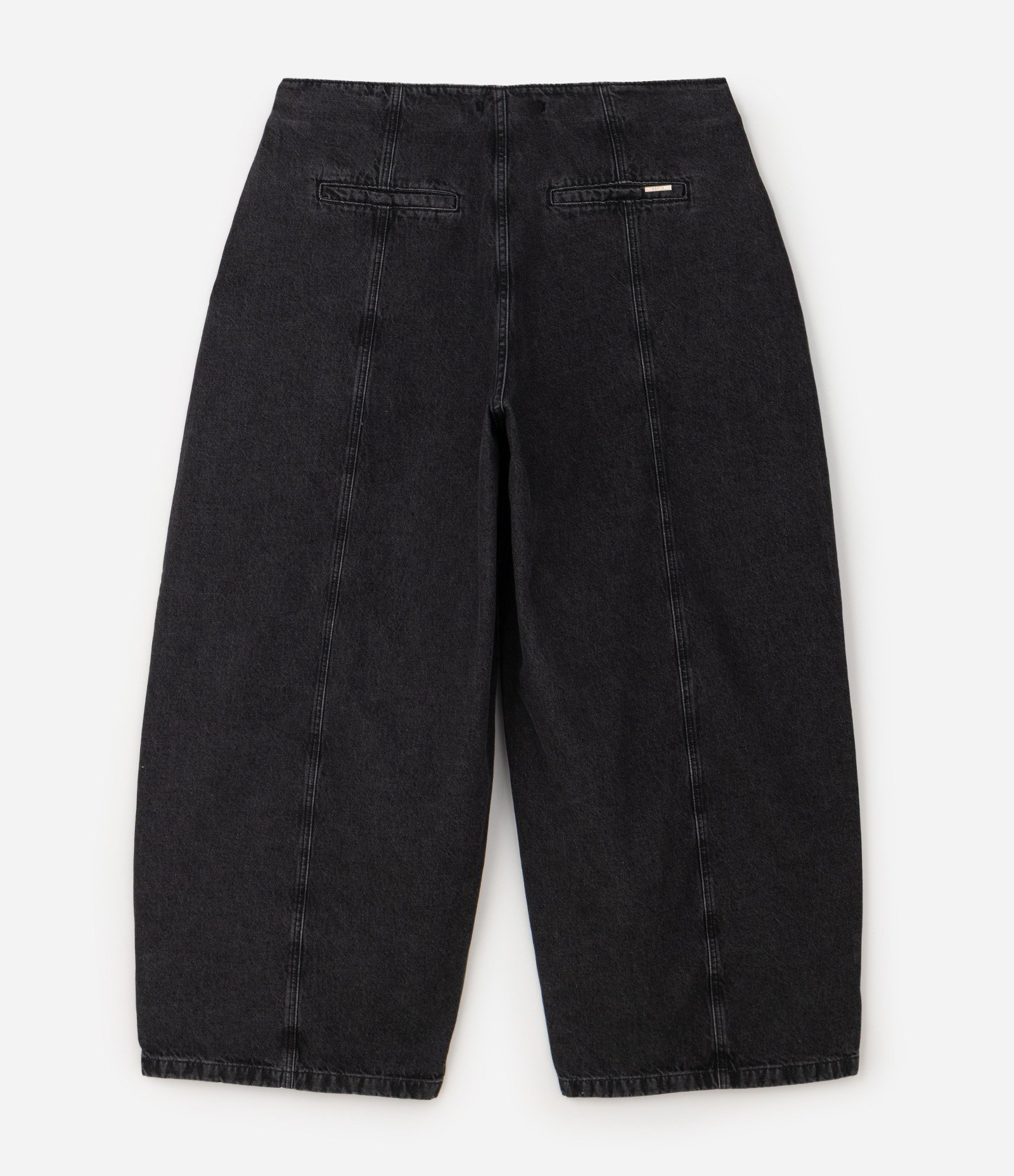 Calça Jeans Balloon com Recortes Curve & Plus Size Preto 6