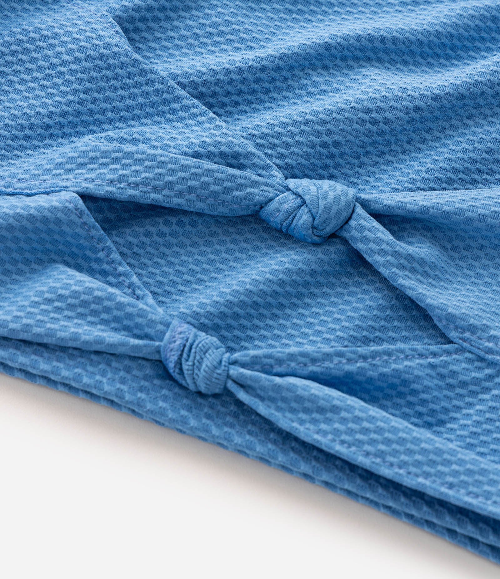Biquíni Infantil Accessories Texturizado com Laço = Tam 5 a 14 Anos Azul 4