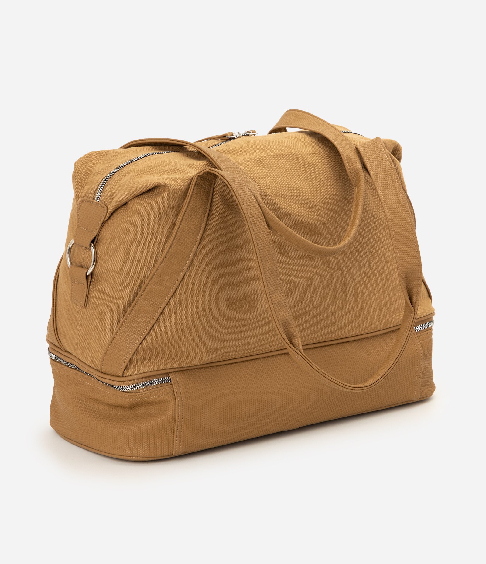 Bolsa Mala com Alça de Mão e Alça Longa Bege 6