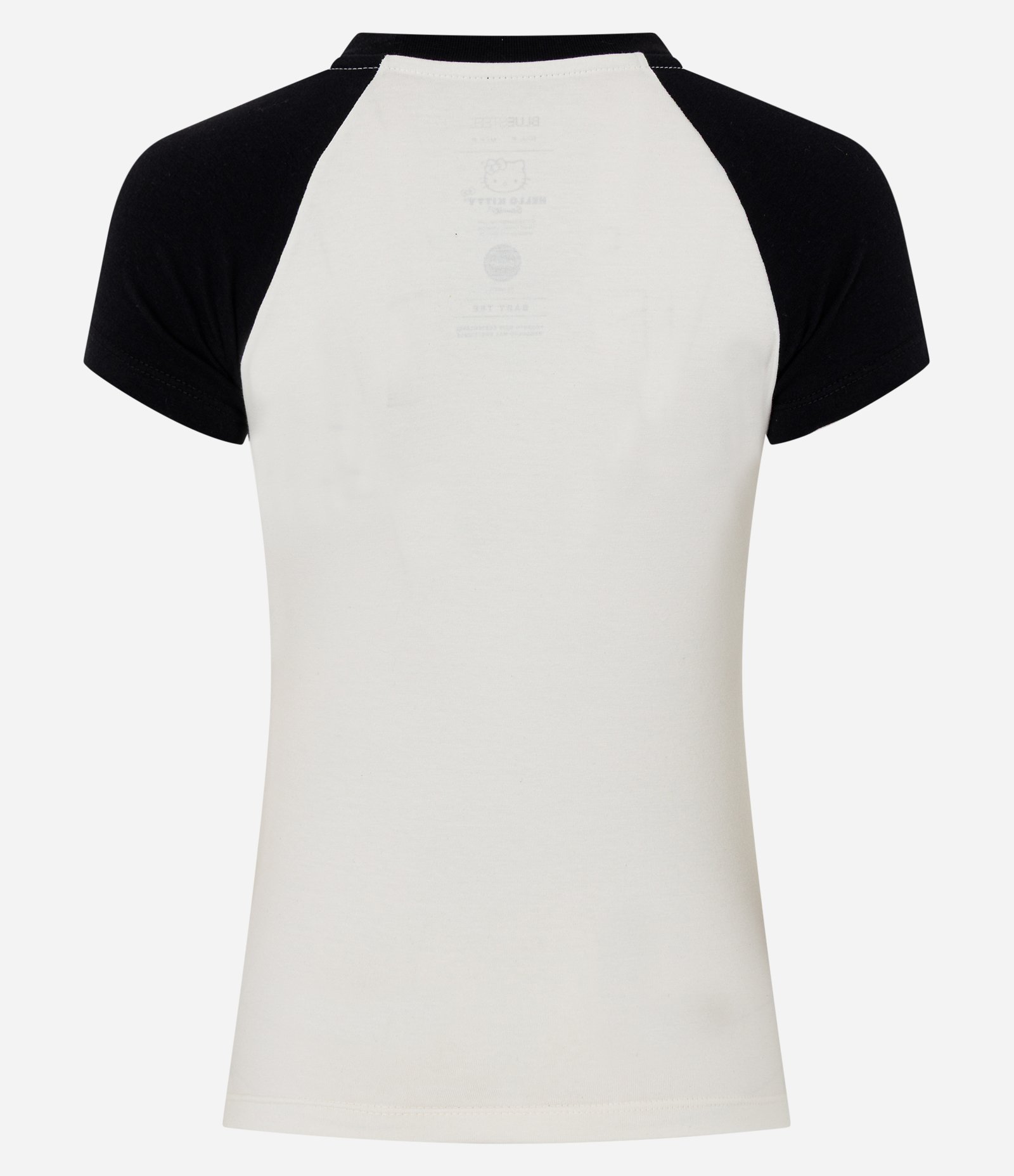 Camiseta Hello Kitty Raglan Estampa Frontal Branco 2