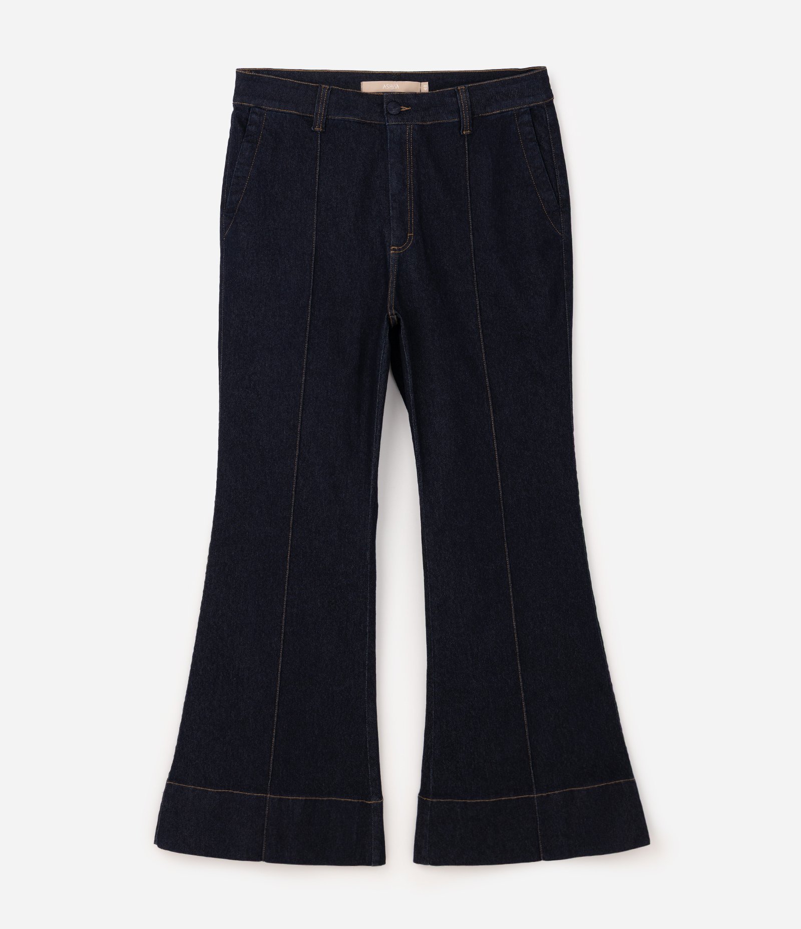 Calça Jeans Flare com Vinco Curve & Plus Size Azul 6