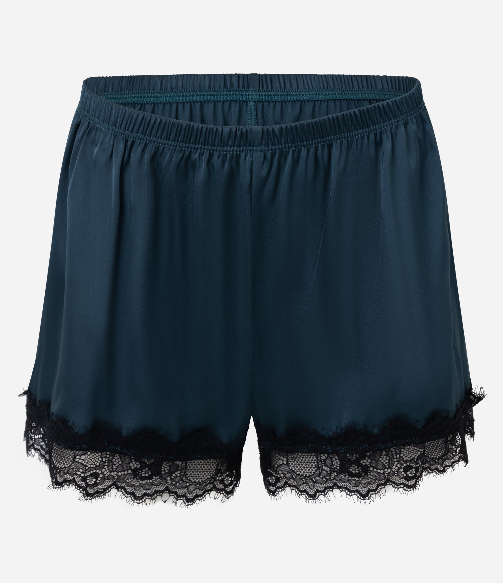 Pijama Short Doll em Cetim com Renda e Amarração Verde 4