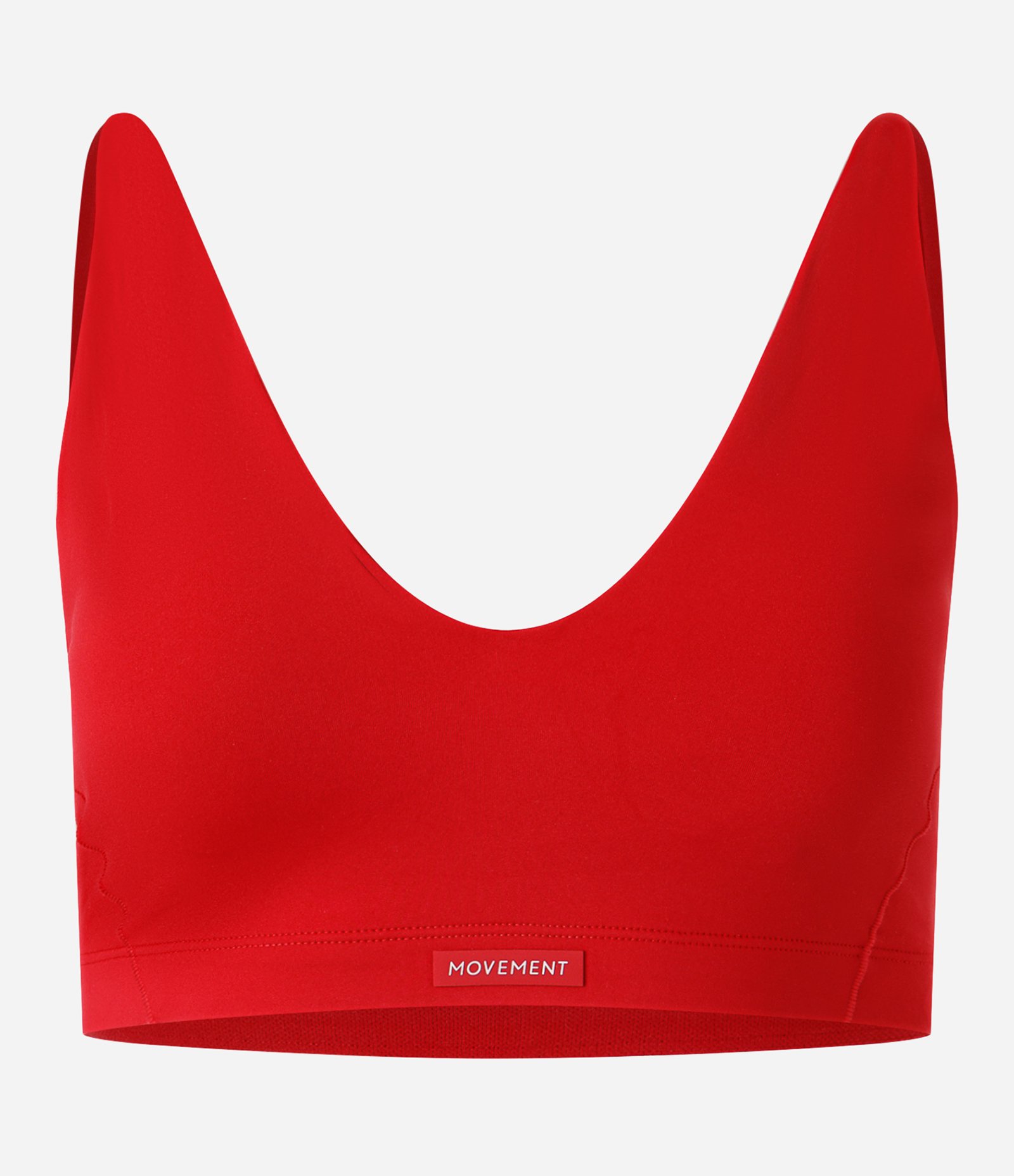 Top Esportivo em Microfibra com Bojo Vermelho 1