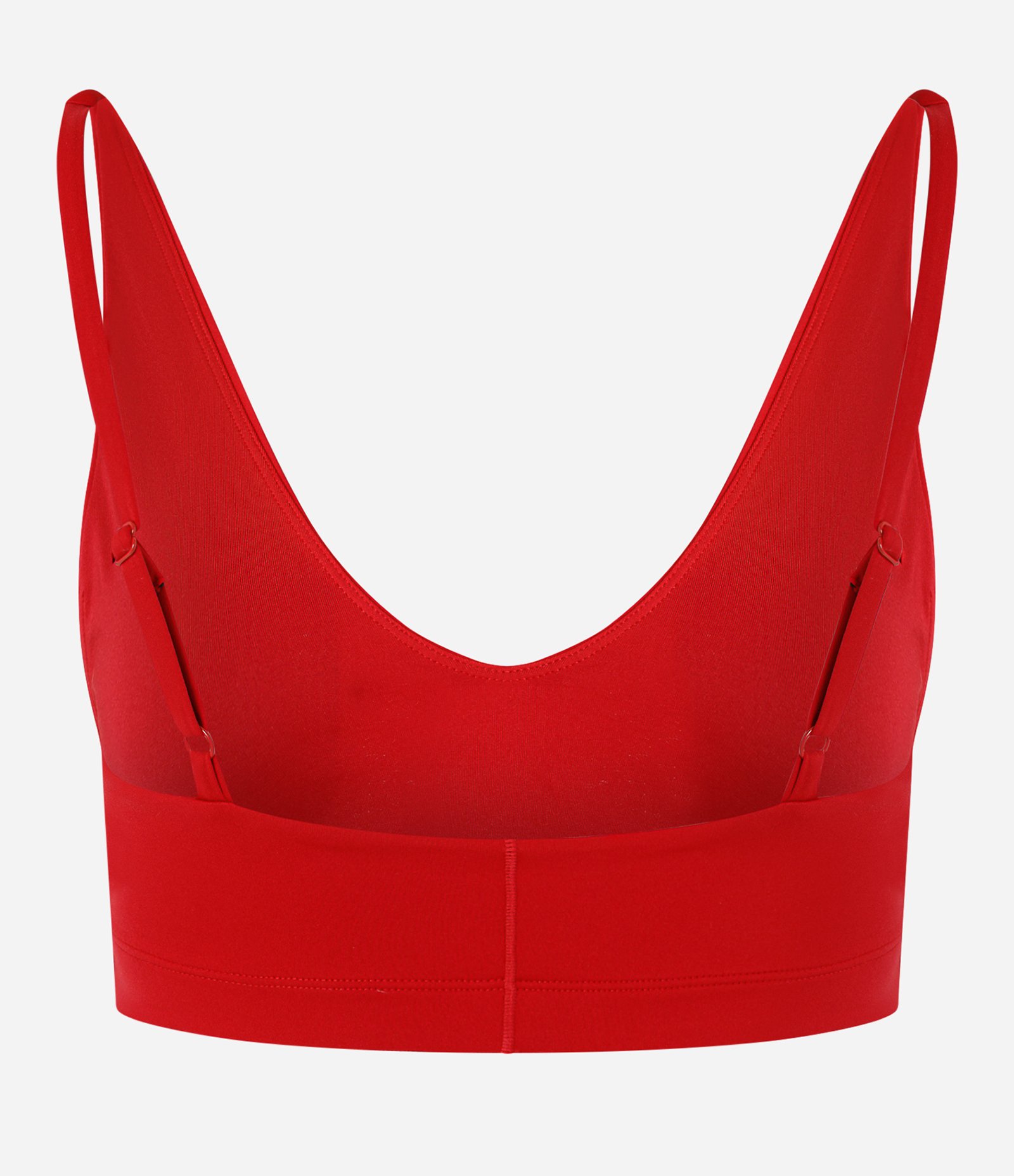 Top Esportivo em Microfibra com Bojo Vermelho 2
