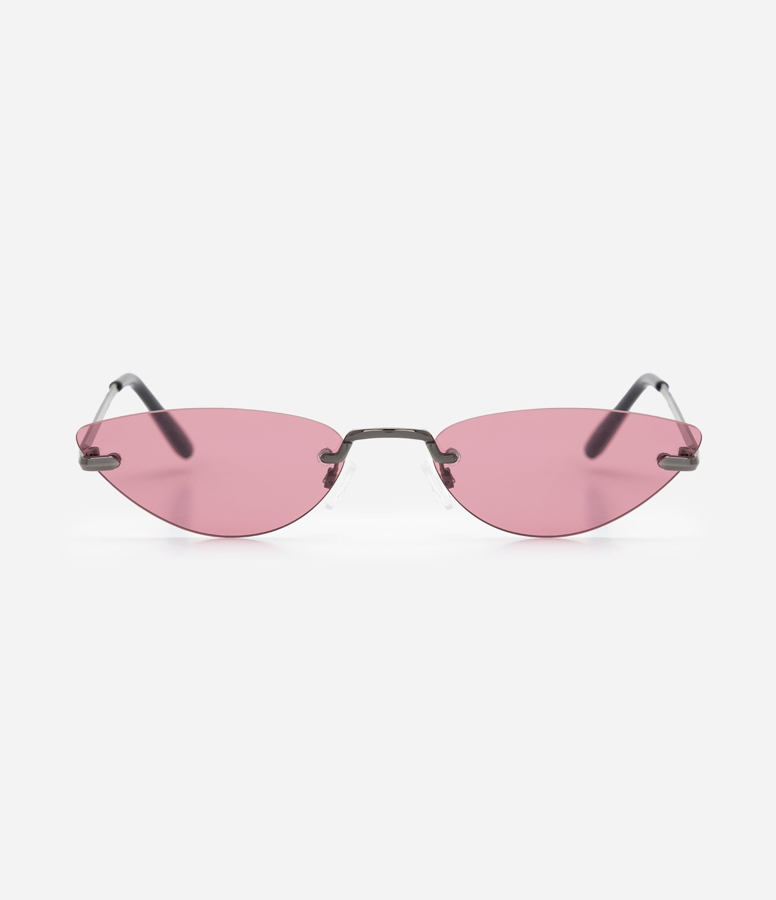 Óculos de Sol Gateado com Hastes Metálicas Rosa 3