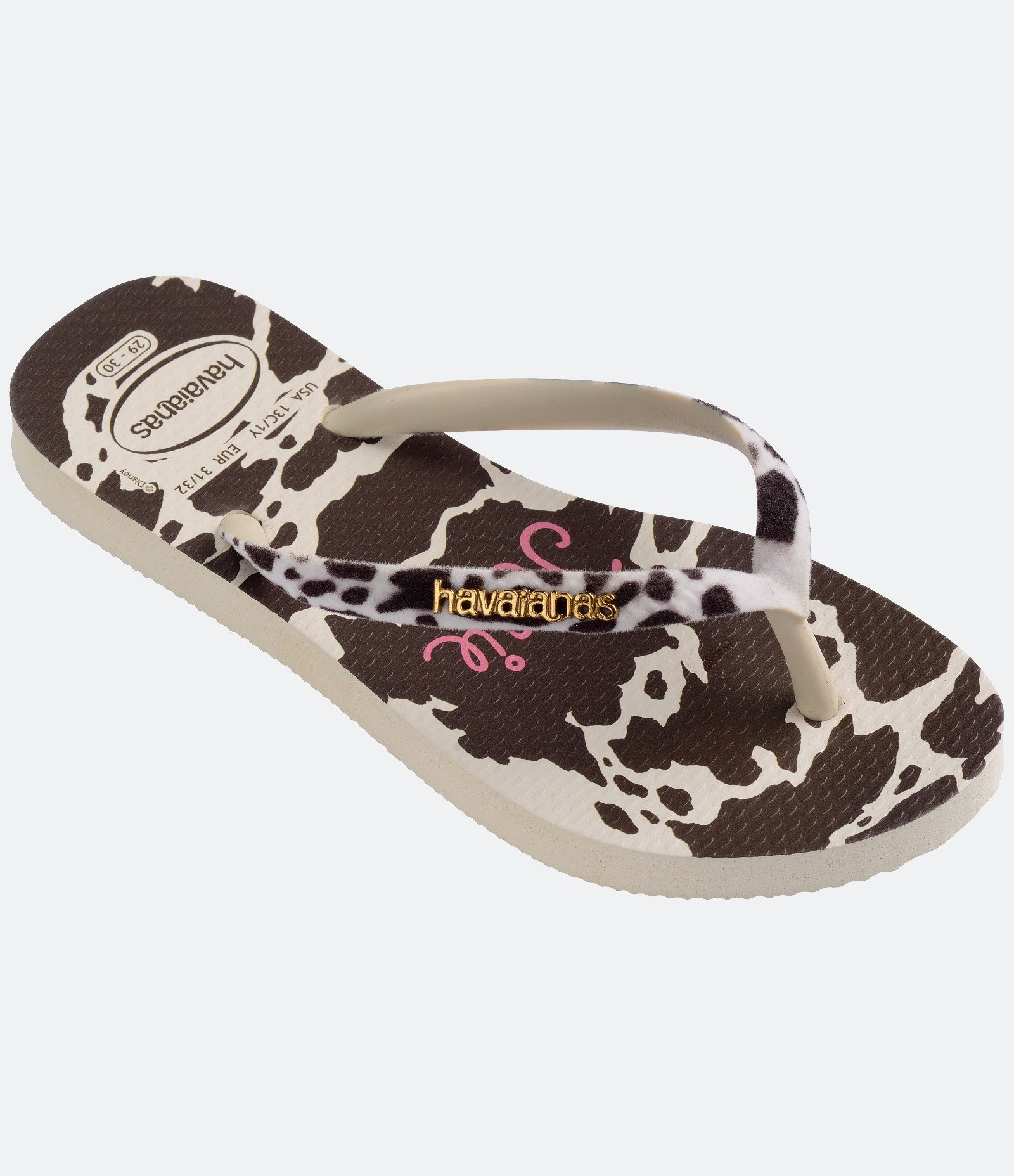 Chinelo Havaianas Infantil Jessie Toy Story - Tam 25 Ao 36 Bege 3