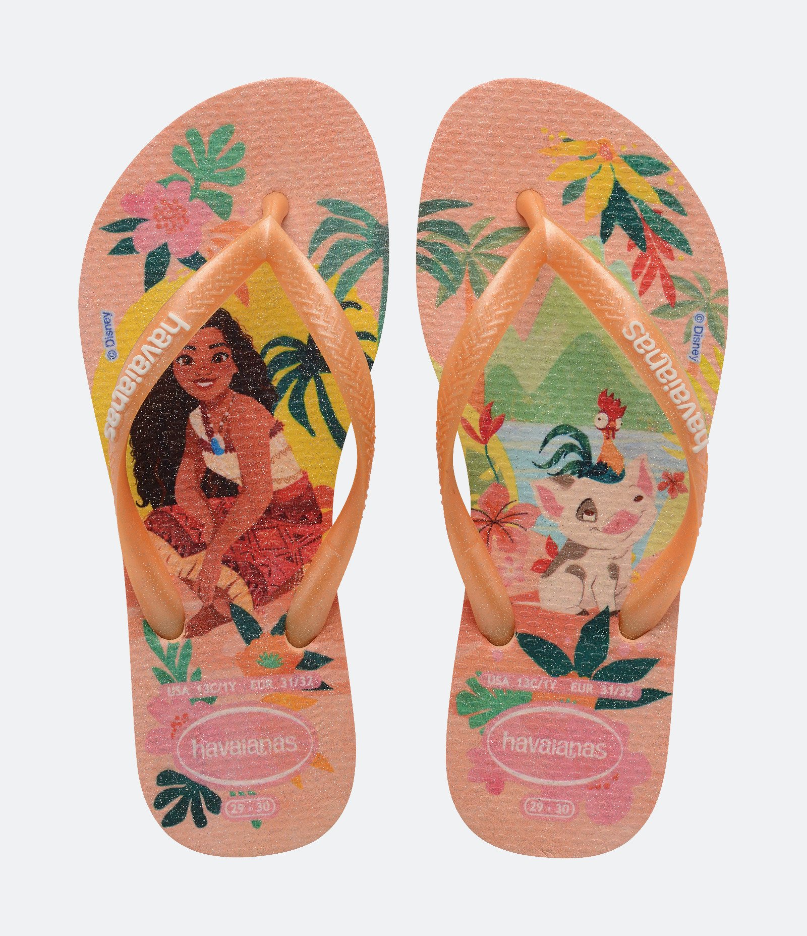 Chinelo Havaianas Infantil Moana - Tam 23 Ao 36 Laranja 1