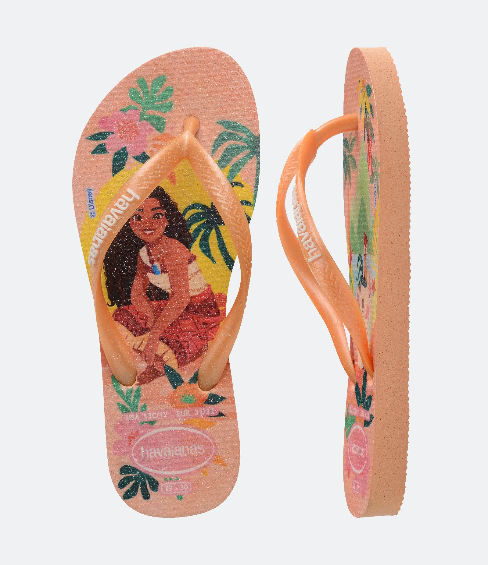 Chinelo Havaianas Infantil Moana - Tam 23 Ao 36 Laranja 2