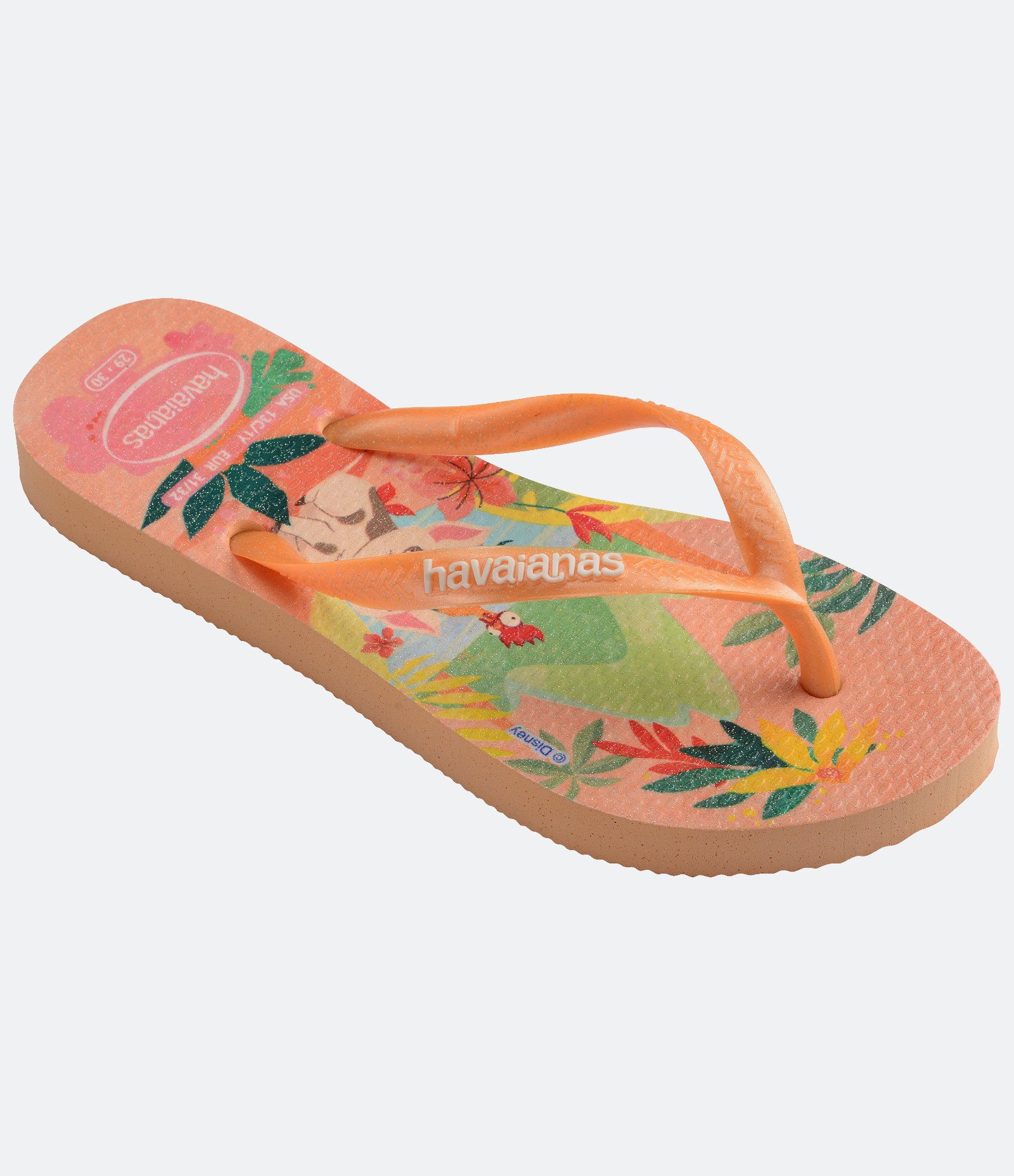 Chinelo Havaianas Infantil Moana - Tam 23 Ao 36 Laranja 3