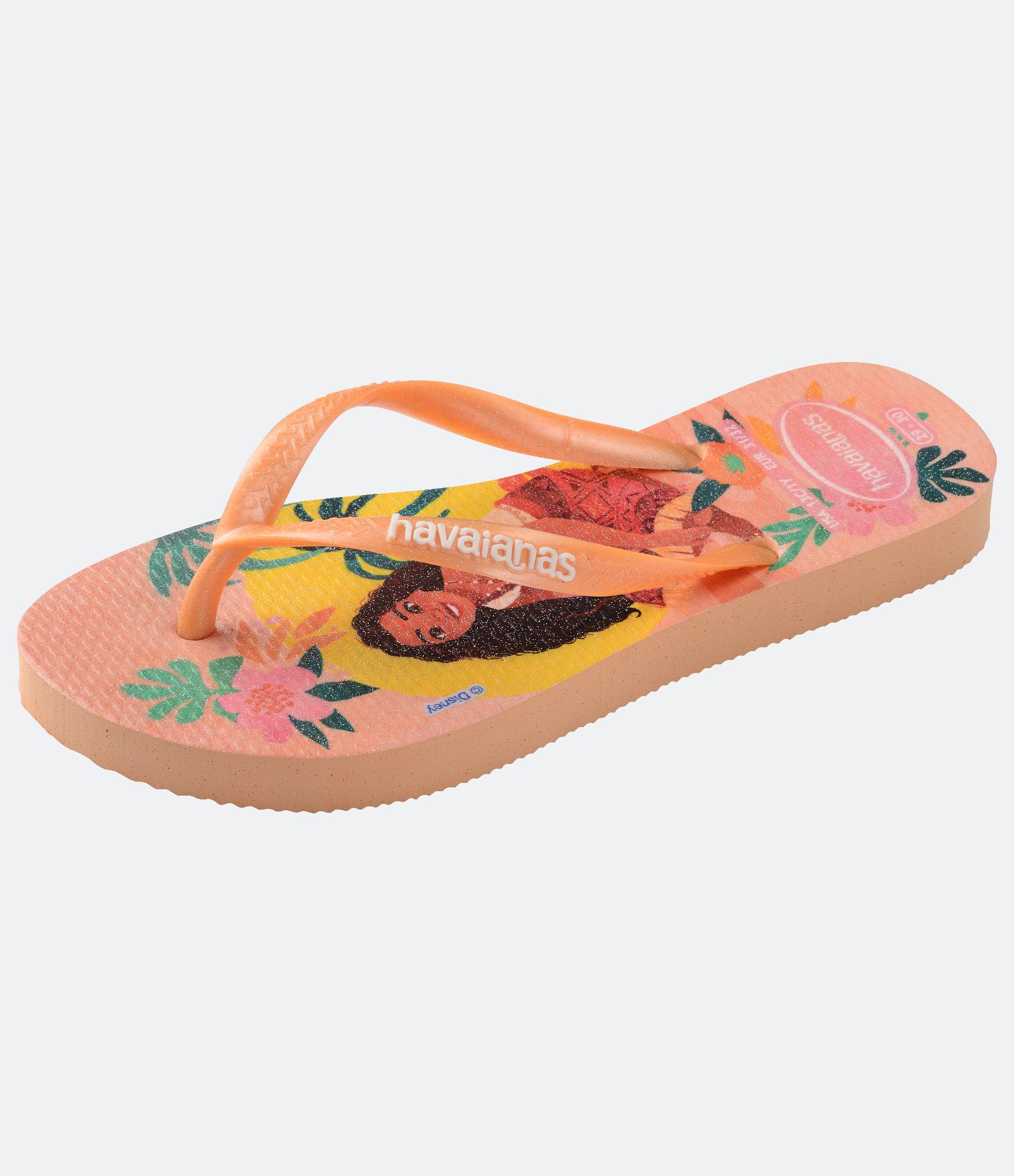 Chinelo Havaianas Infantil Moana - Tam 23 Ao 36 Laranja 4