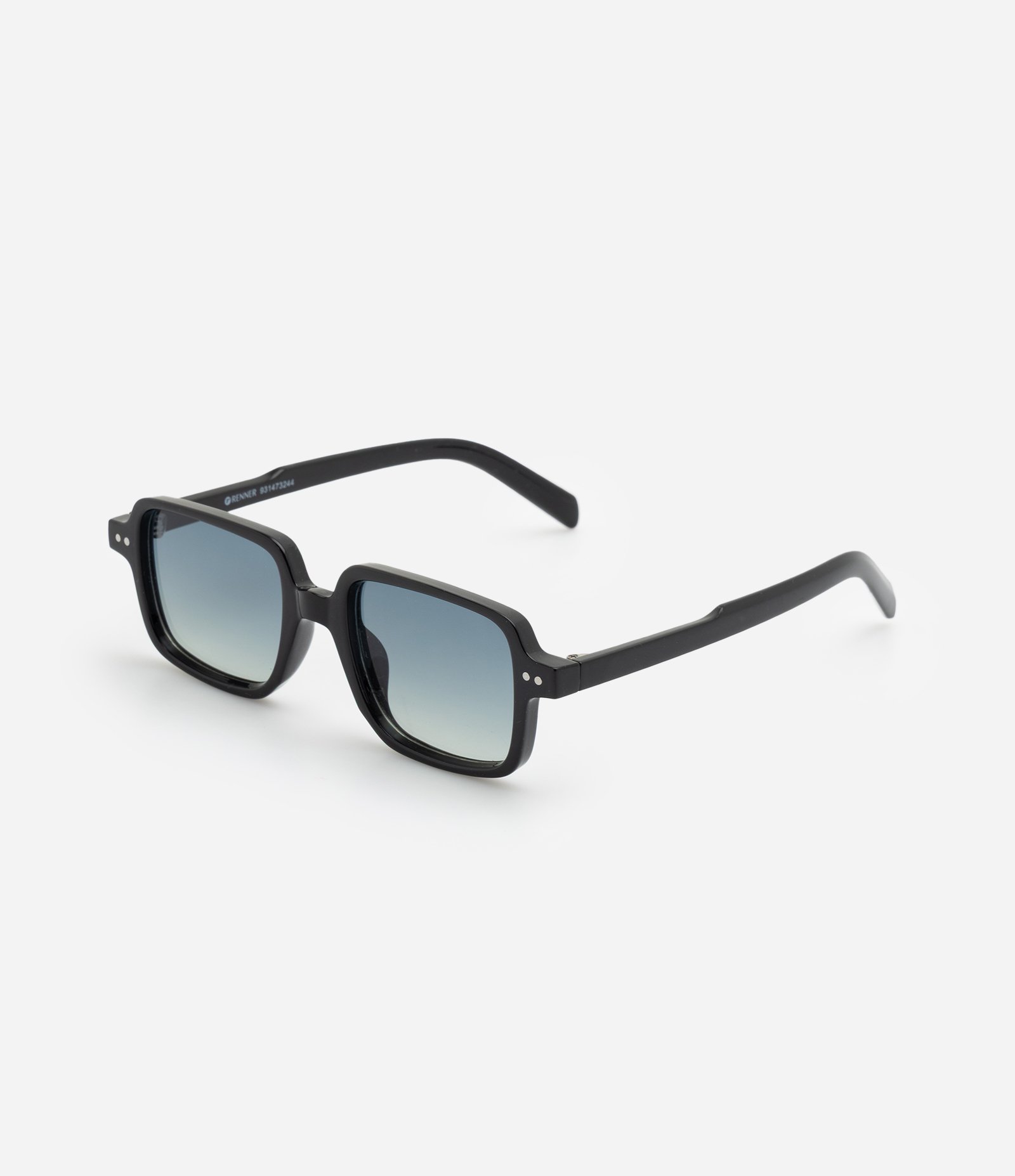 Óculos de Sol Quadrado com Lente Degradê Preto 2