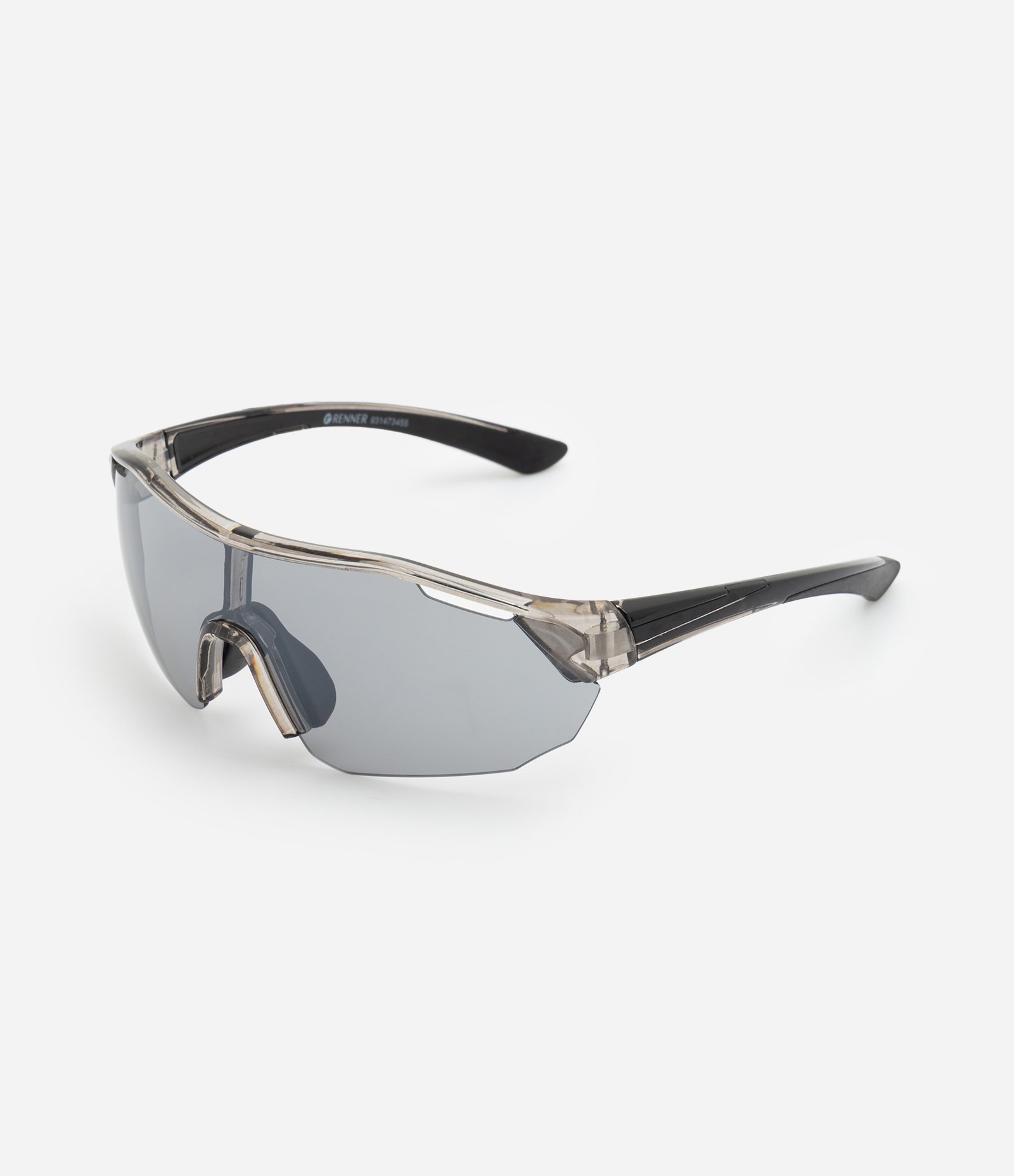 Óculos de Sol Esportivo com Lente Ampla Preto 4