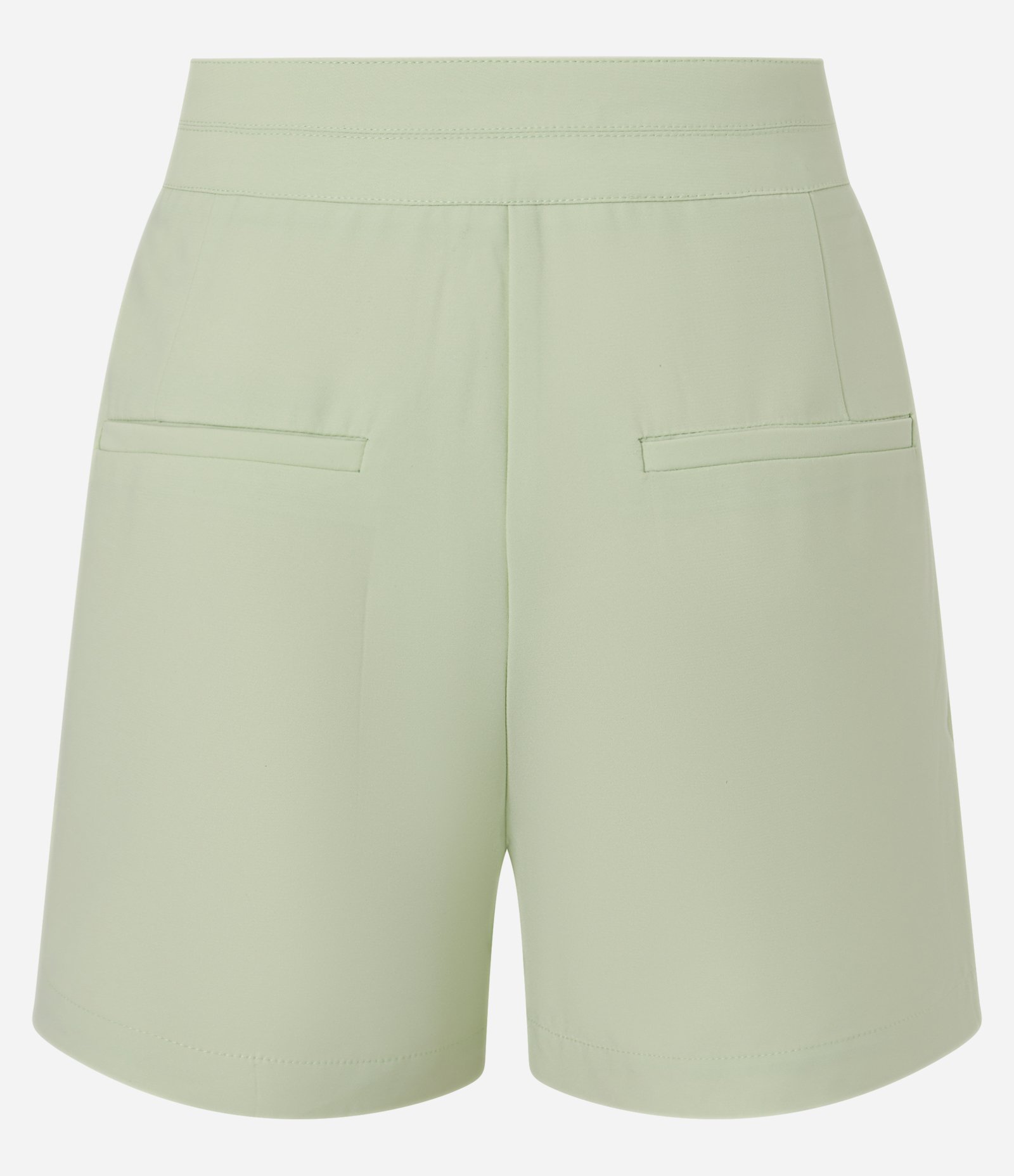 Short em Crepe com Cós Duplo e Pregas Frontais Verde 6