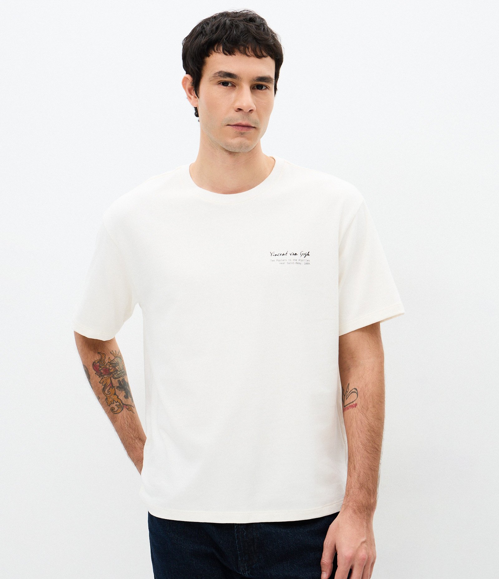 Camiseta Boxy Van Gogh Branco 4