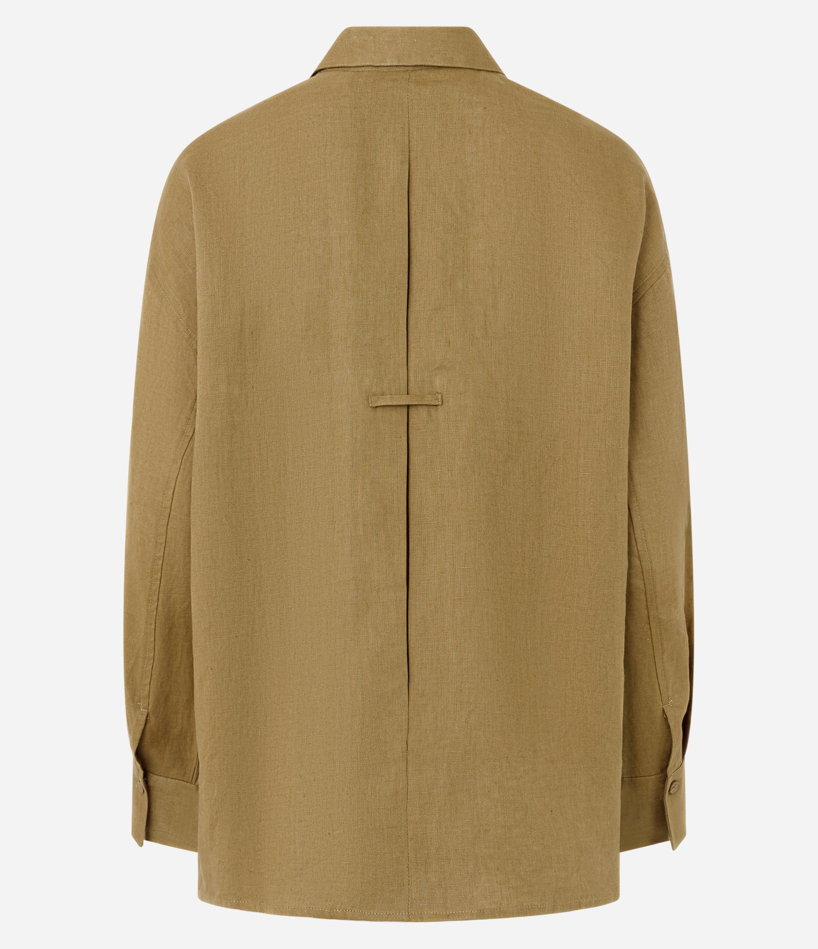 Camisa Oversized em Linho com Vista Escondida Verde 6