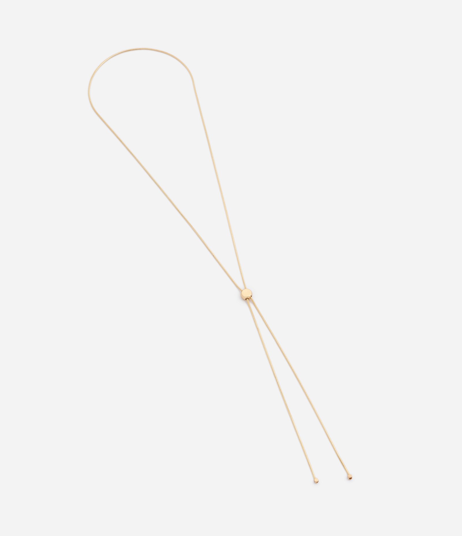 Colar em Metal com Corrente Rabo de Gato Ajustável Dourado 1
