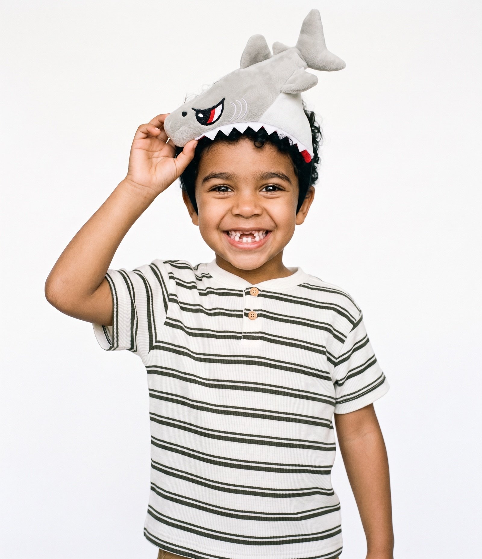 Tiara Infantil Tubarão Mordendo Divertido - Tam Único Preto 1