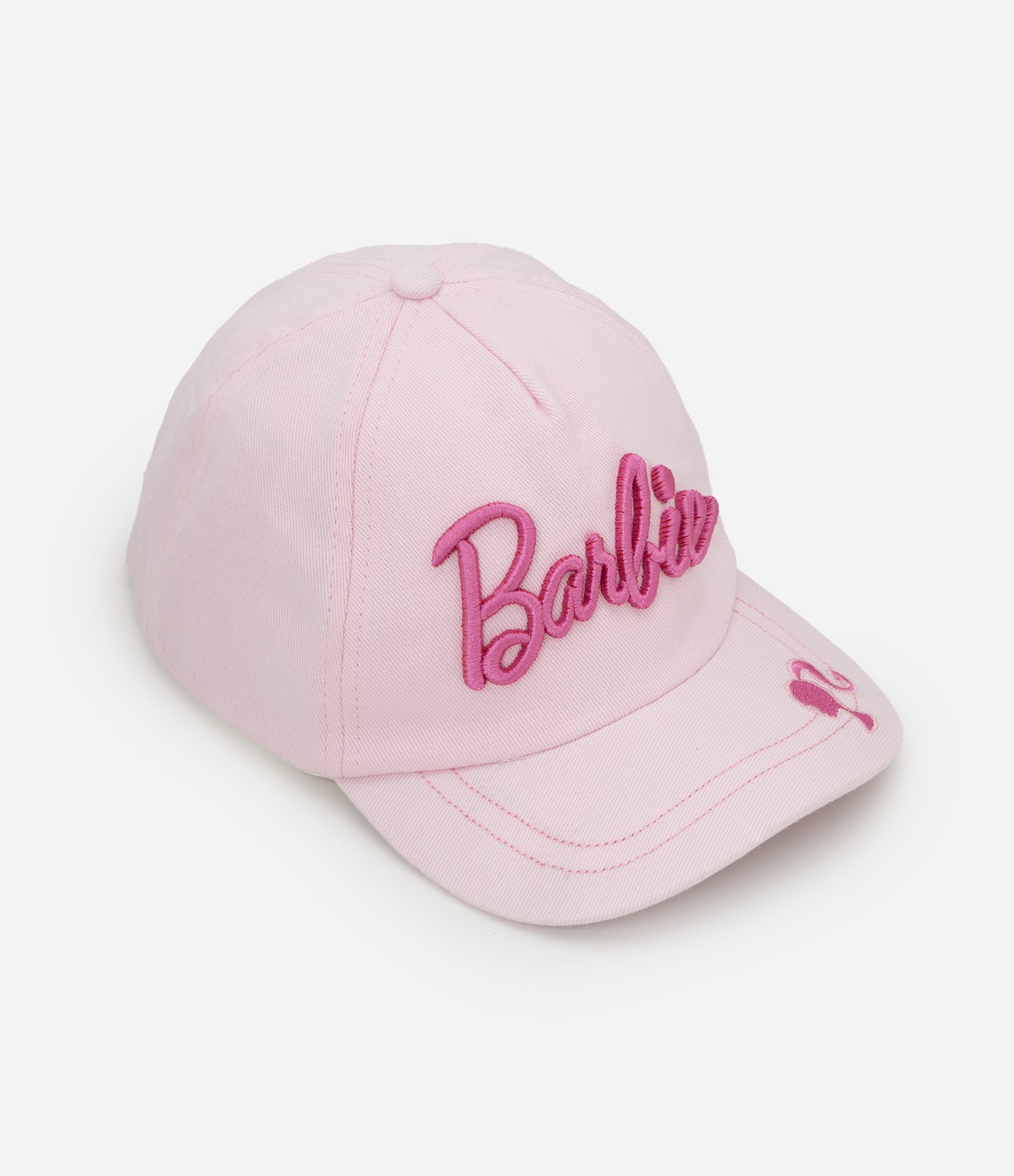 Boné Infantil em Sarja com Bordado Barbie – Tam U Rosa Claro 1
