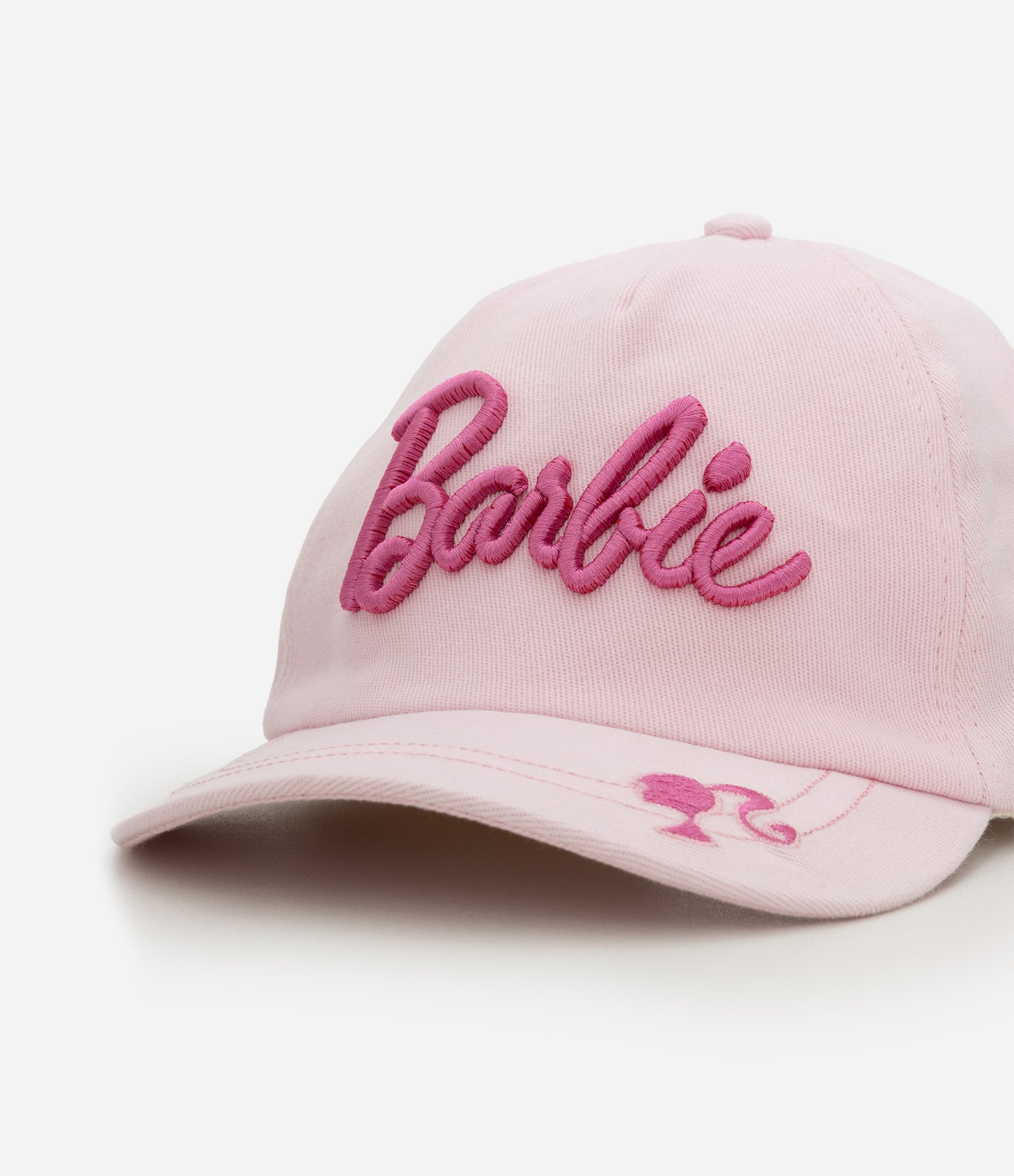 Boné Infantil em Sarja com Bordado Barbie – Tam U Rosa Claro 6