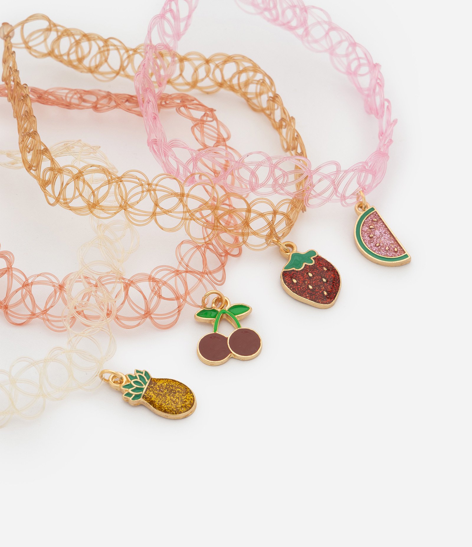 Kit Colar Infantil Gargantilha com Frutas - Tam U Sortido 2