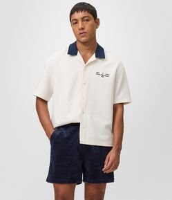 Bermuda Runner em Veludo Cotelê com Bolsos