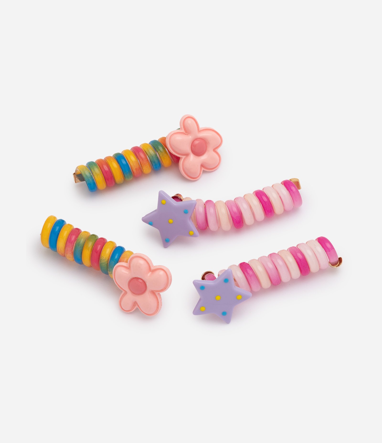 Kit 4 Presilha De Cabelo Infantil - Tam Único Multicores 1