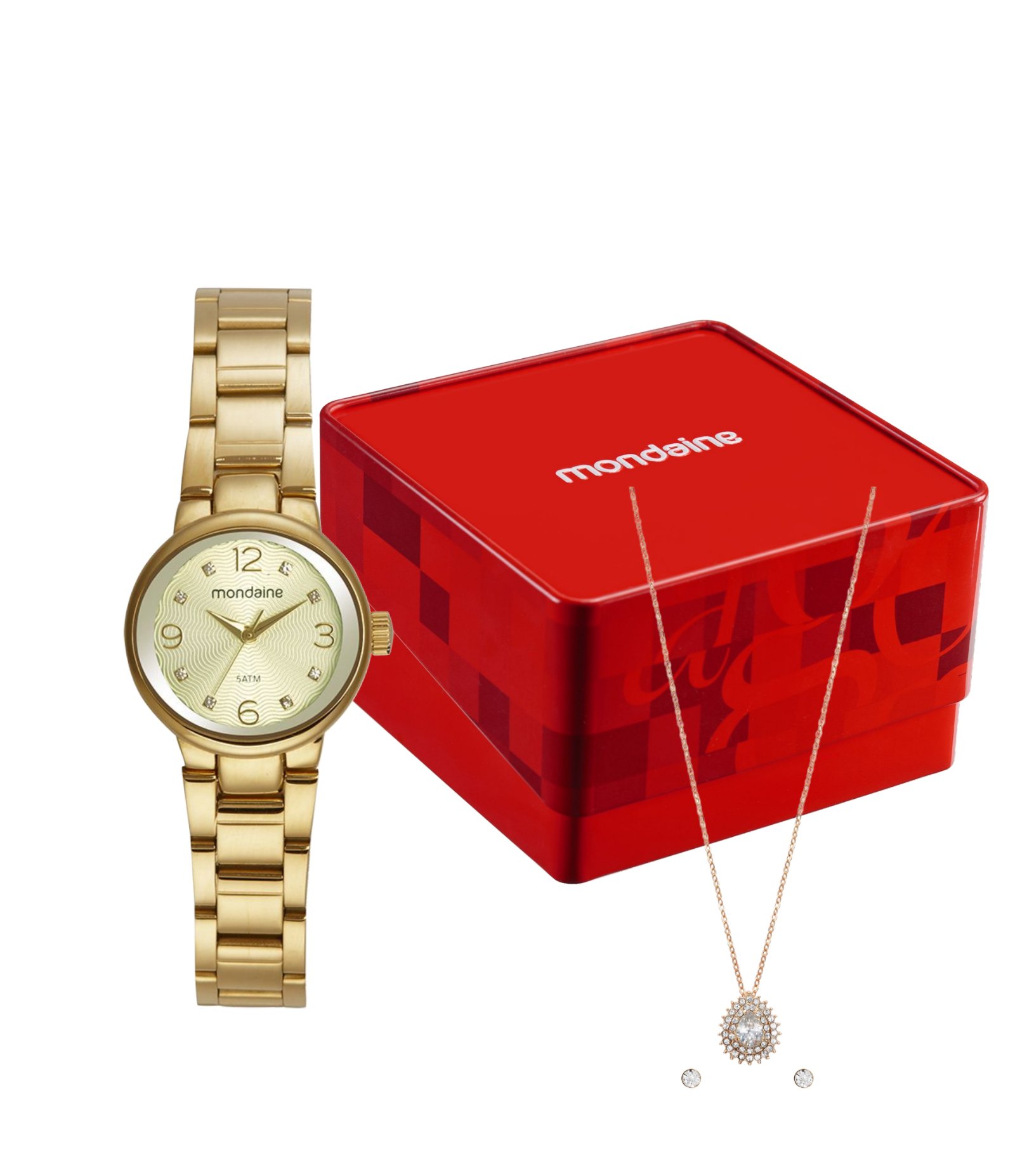 Relógio Analógico Mondaine em Aço 32770LPMVDE1KA Dourado 4