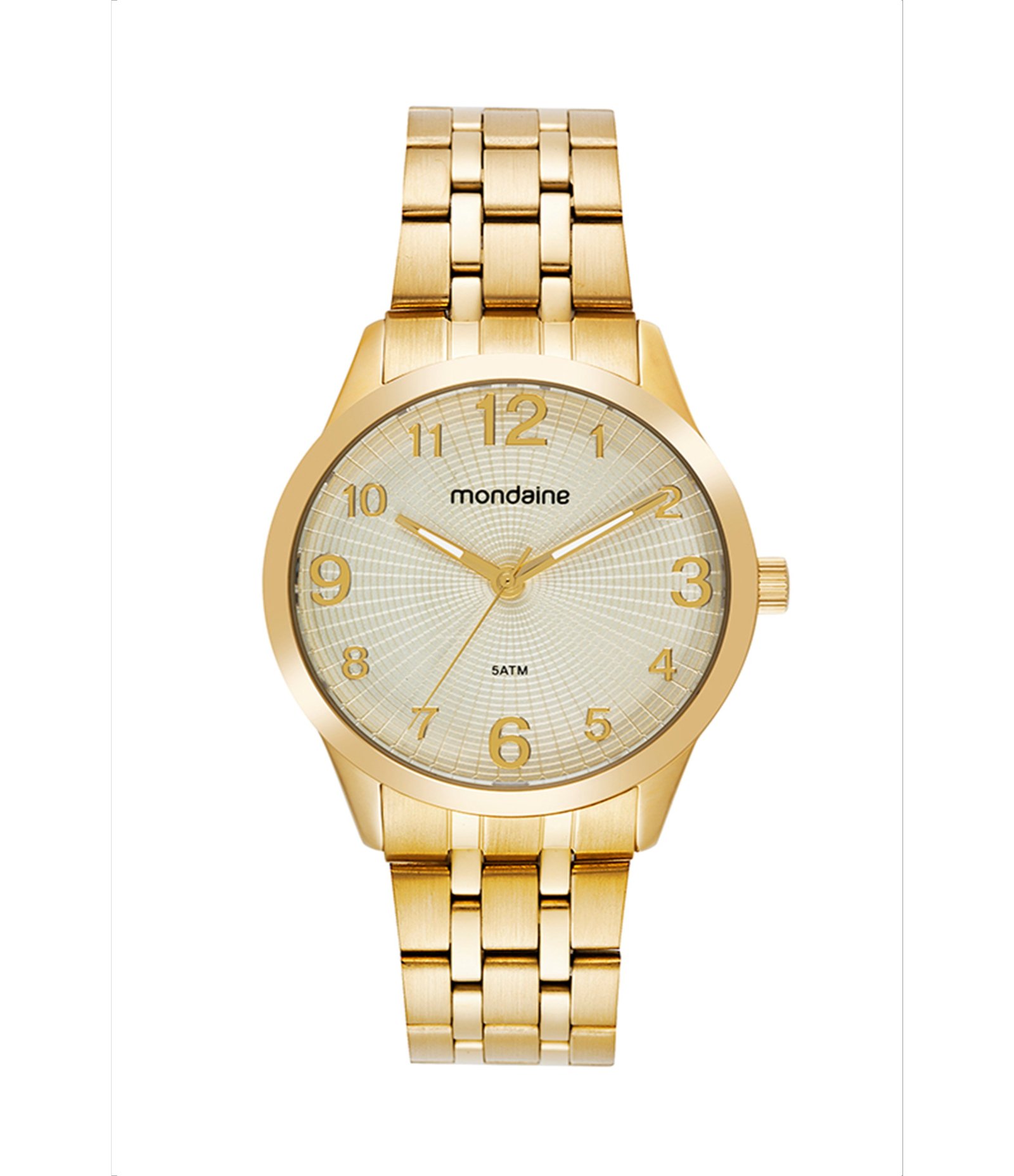 Relógio Analógico Mondaine em Aço 99867LPMVDE1KB Dourado 1