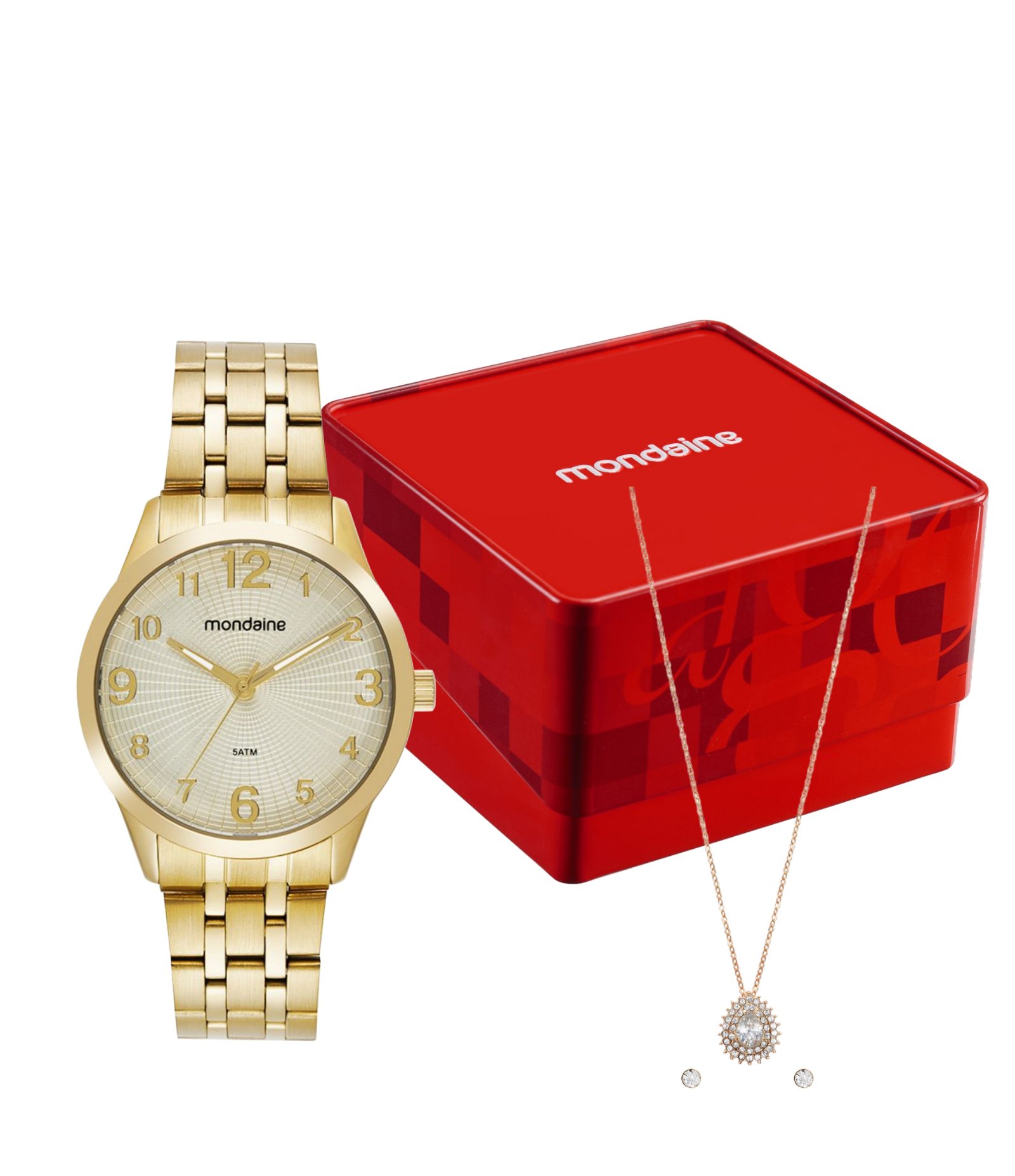Relógio Analógico Mondaine em Aço 99867LPMVDE1KB Dourado 4