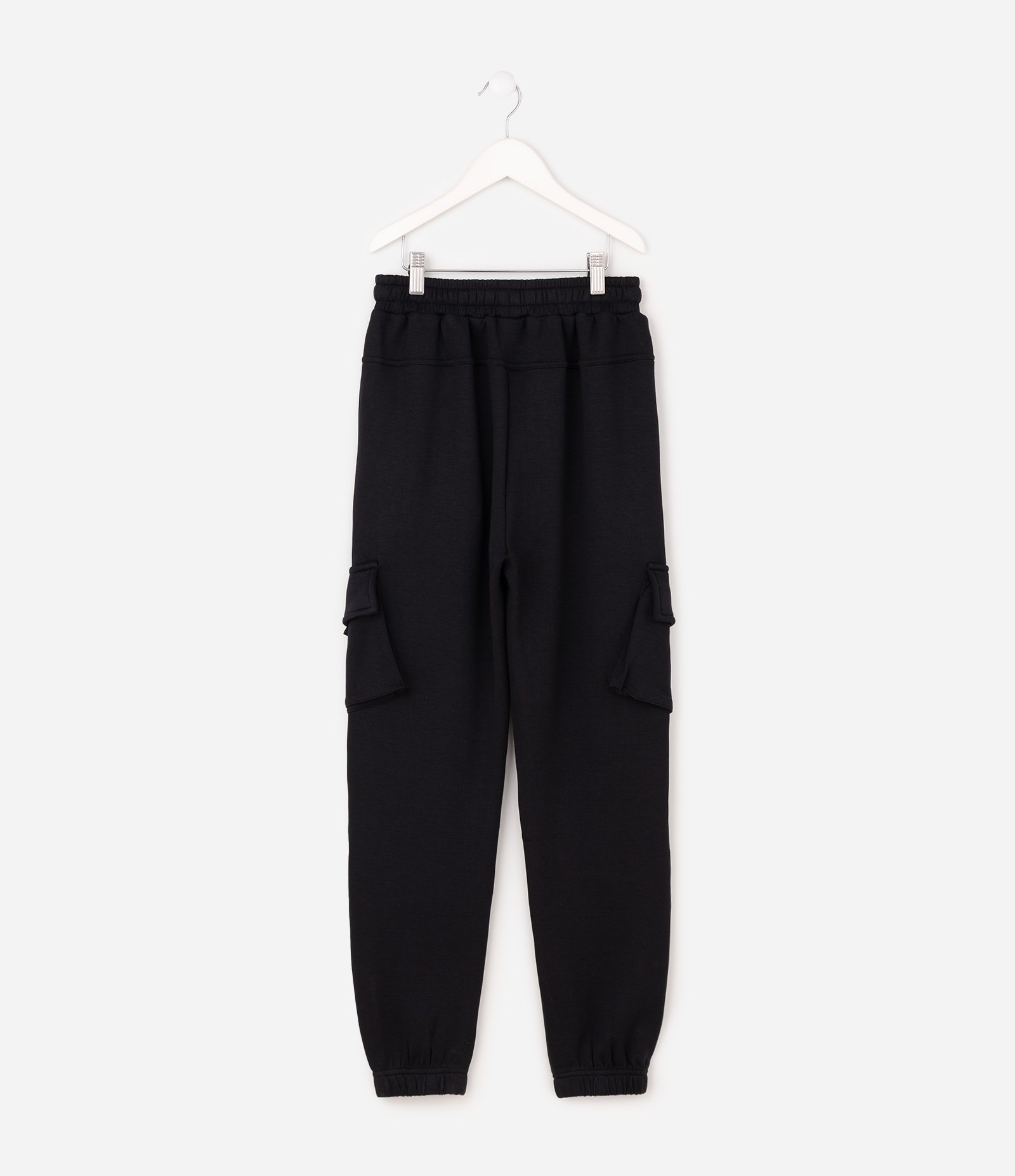 Calca Infantil Em Cotton Com Bolso Lateral - Tam 5 a 16 anos Preto 3