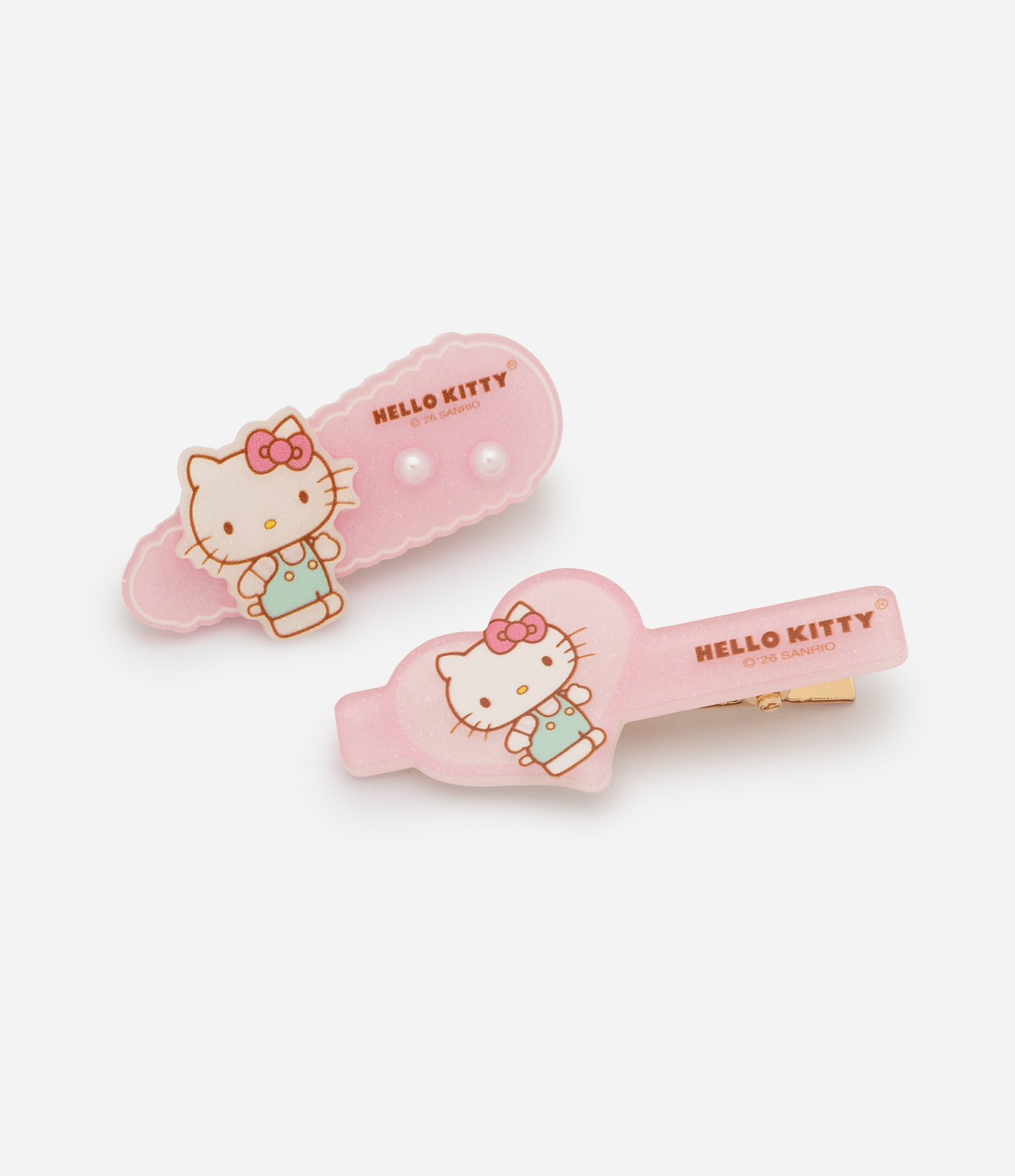 Kit 2 Presilha De Cabelo Infantil Hello kitty - Tam Único Rosa 1