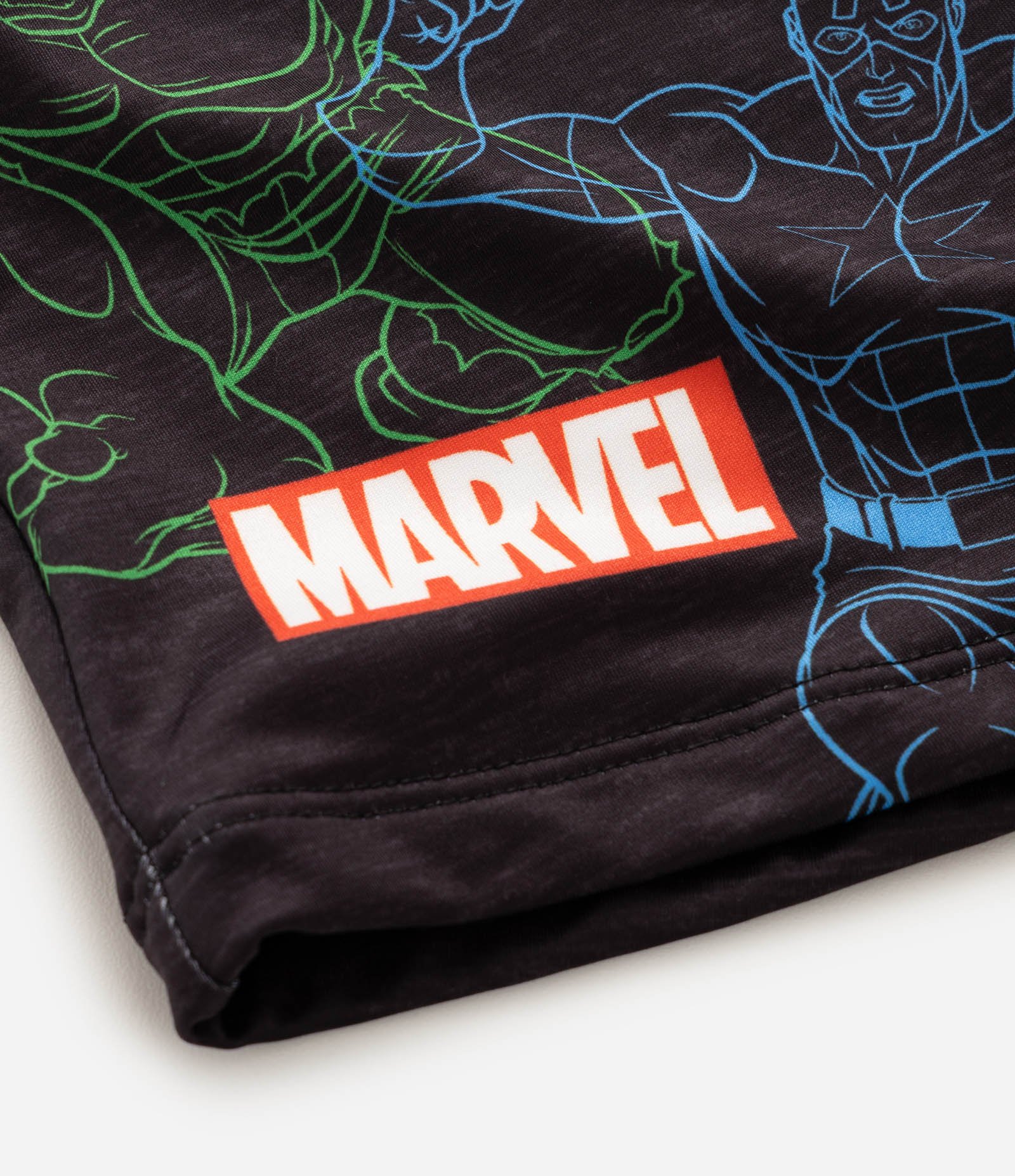 Sunga Infantil Marvel Estampa Personagens - Tam 3 a 10 Anos Preto 4