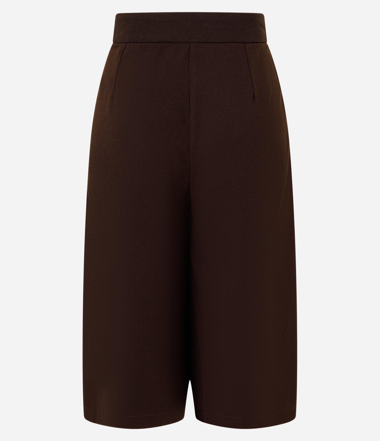Calça Capri Alfaiatada com Bolsos Laterais Marrom 6